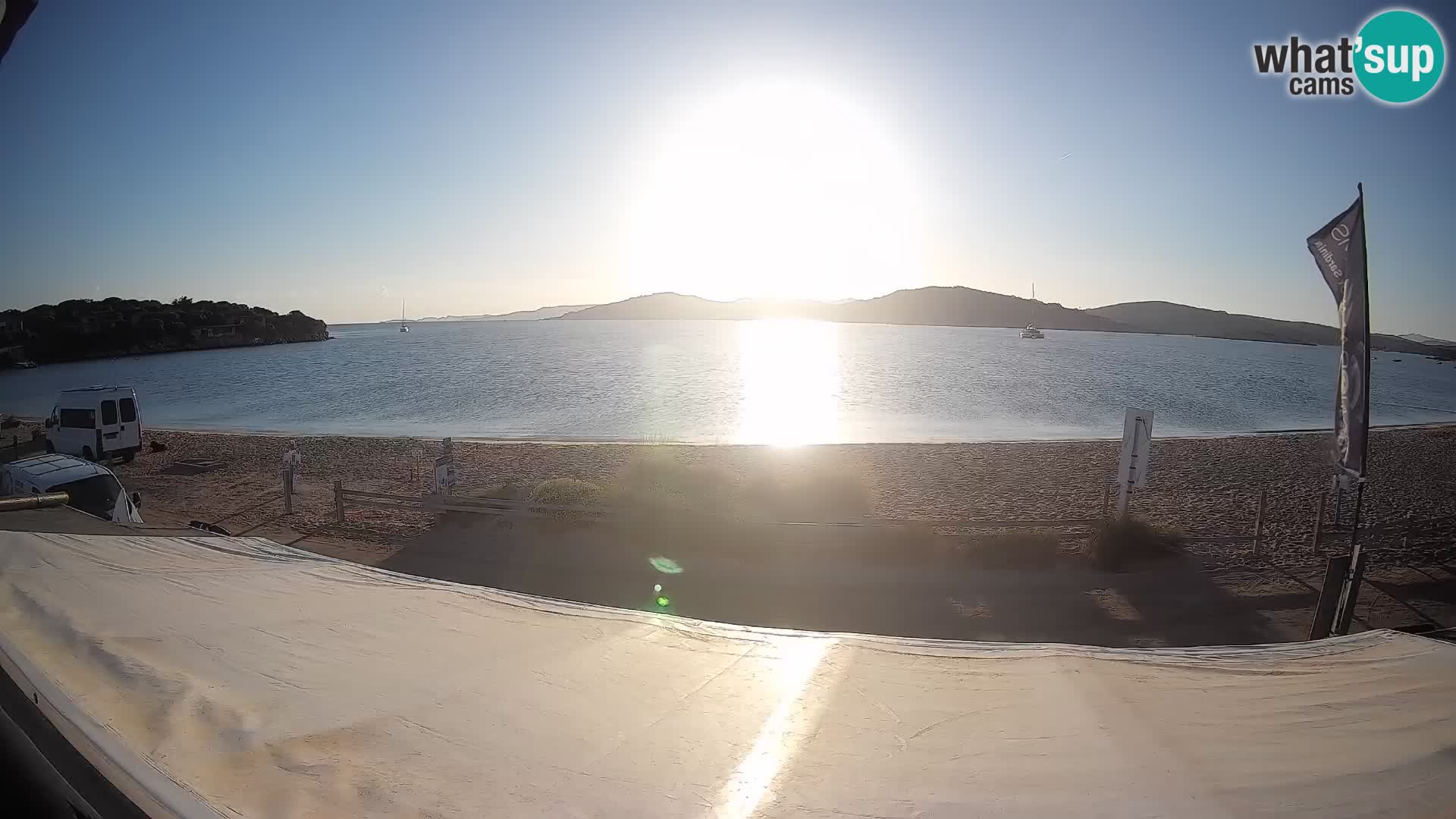 Porto Pollo Windsurfing and Kite surfing live webcam – Sardinia – Italy