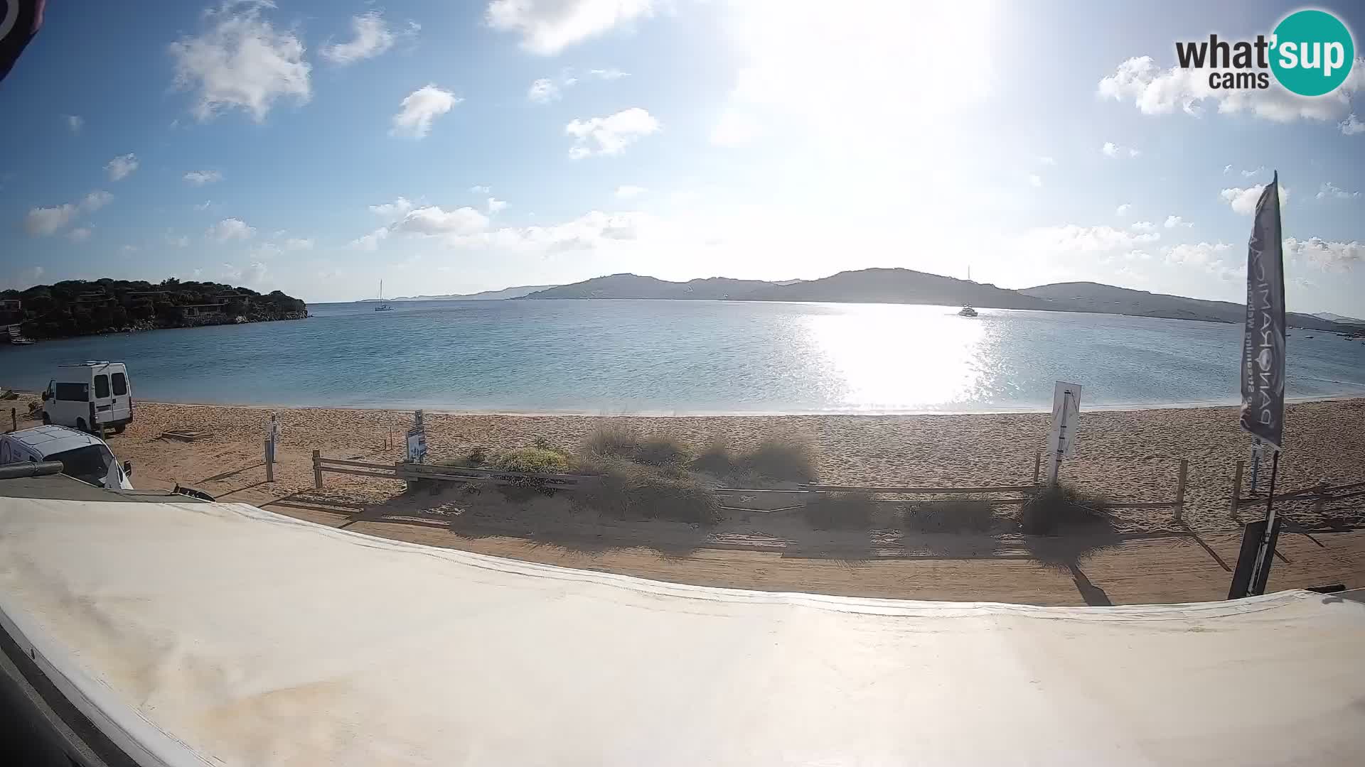 Porto Pollo Windsurfing and Kite surfing live webcam – Sardinia – Italy