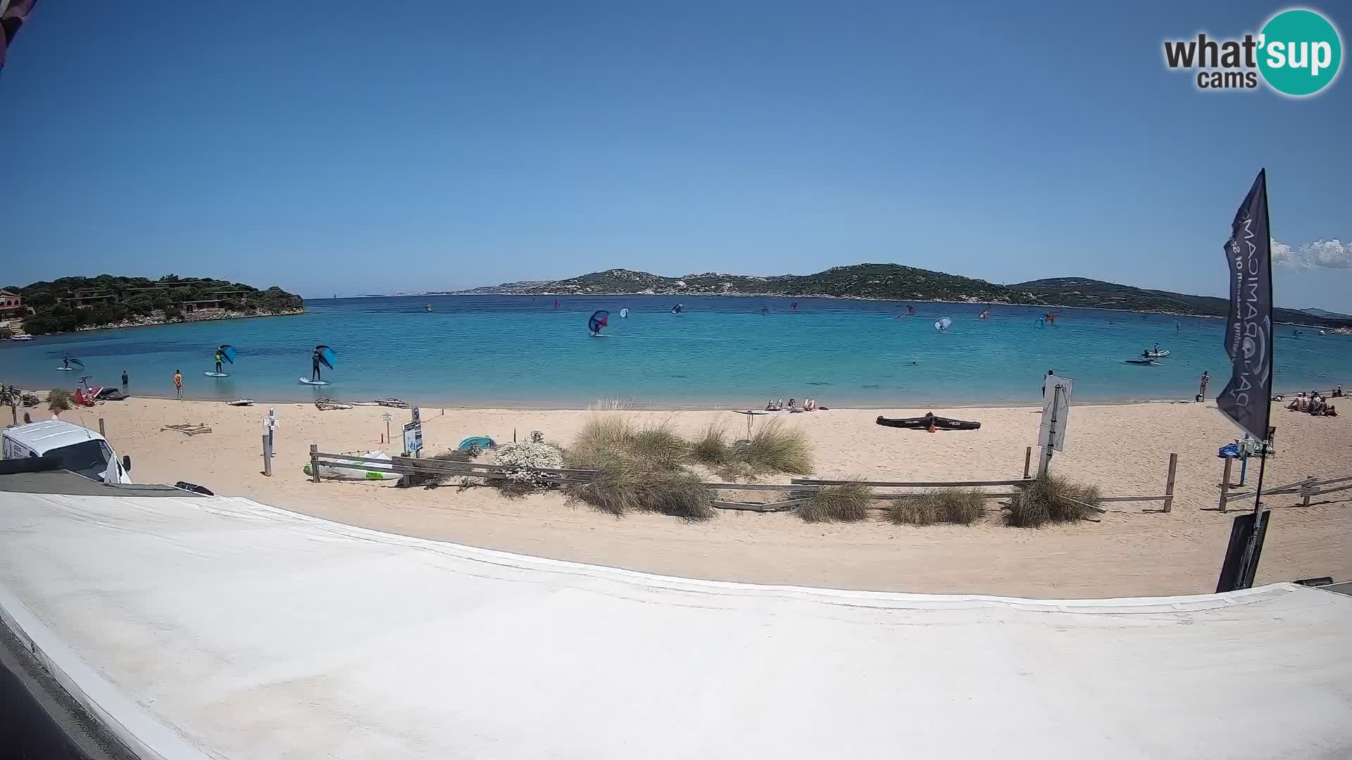 Porto Pollo Windsurfing and Kite surfing live webcam – Sardinia – Italy