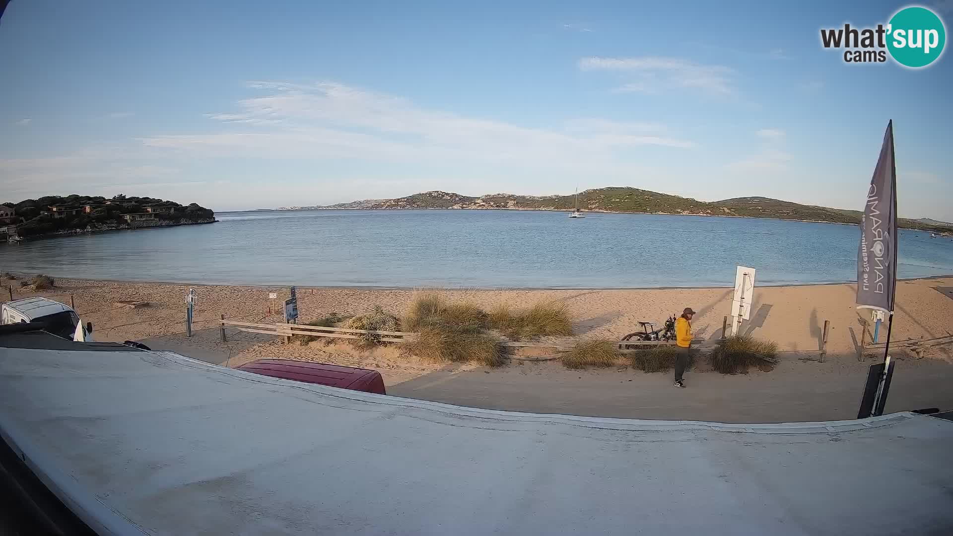 Webcam en direct de planche à voile et de kite surf à Porto Pollo – Sardaigne – Italie