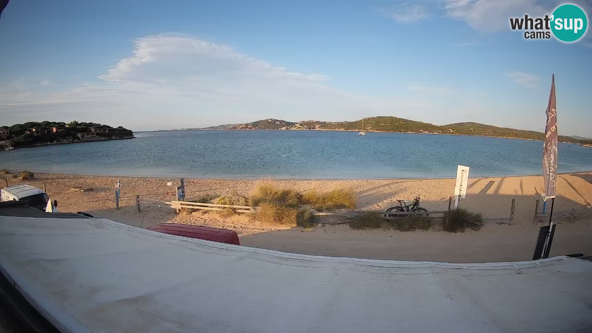 Webcam en direct de planche à voile et de kite surf à Porto Pollo – Sardaigne – Italie