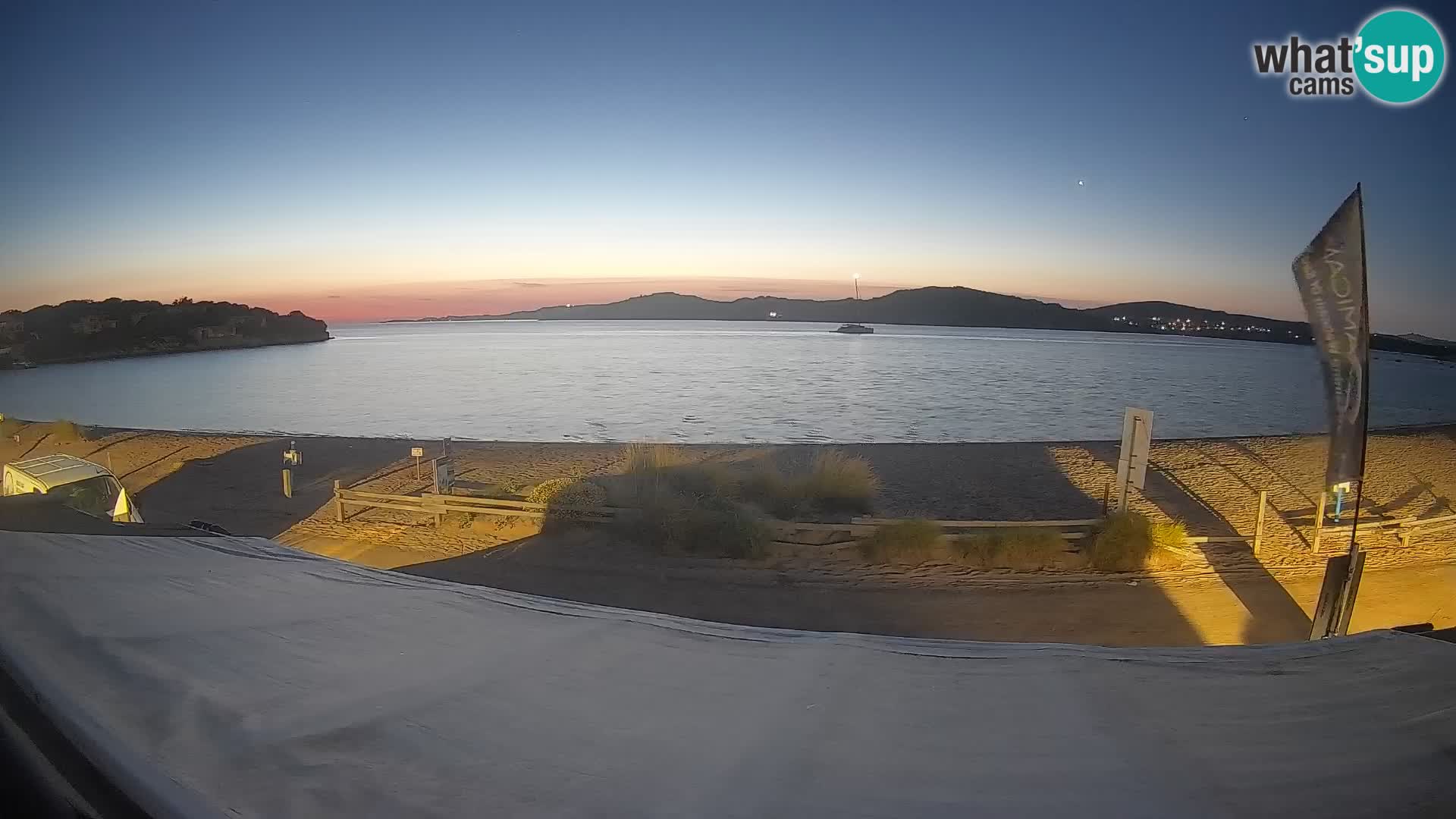 Webcam en direct de planche à voile et de kite surf à Porto Pollo – Sardaigne – Italie