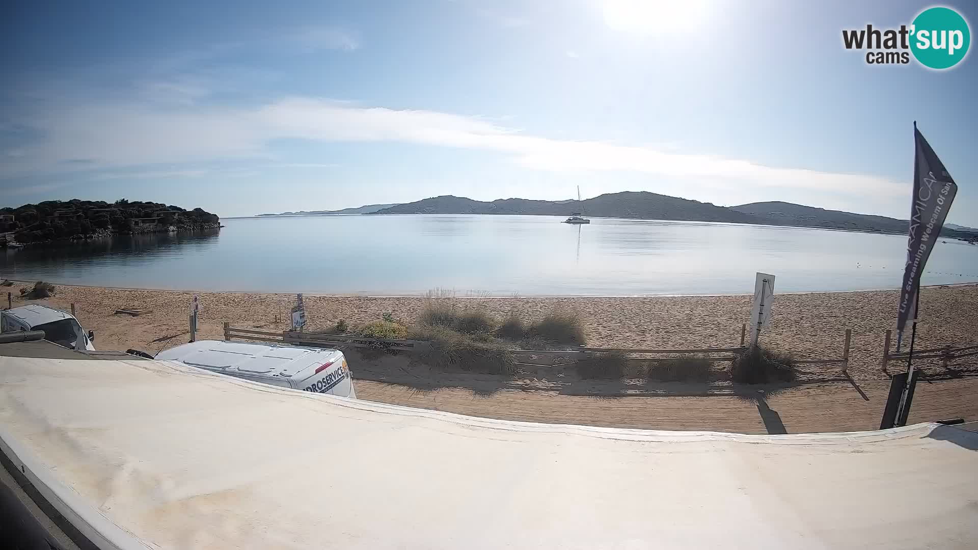 Webcam en direct de planche à voile et de kite surf à Porto Pollo – Sardaigne – Italie