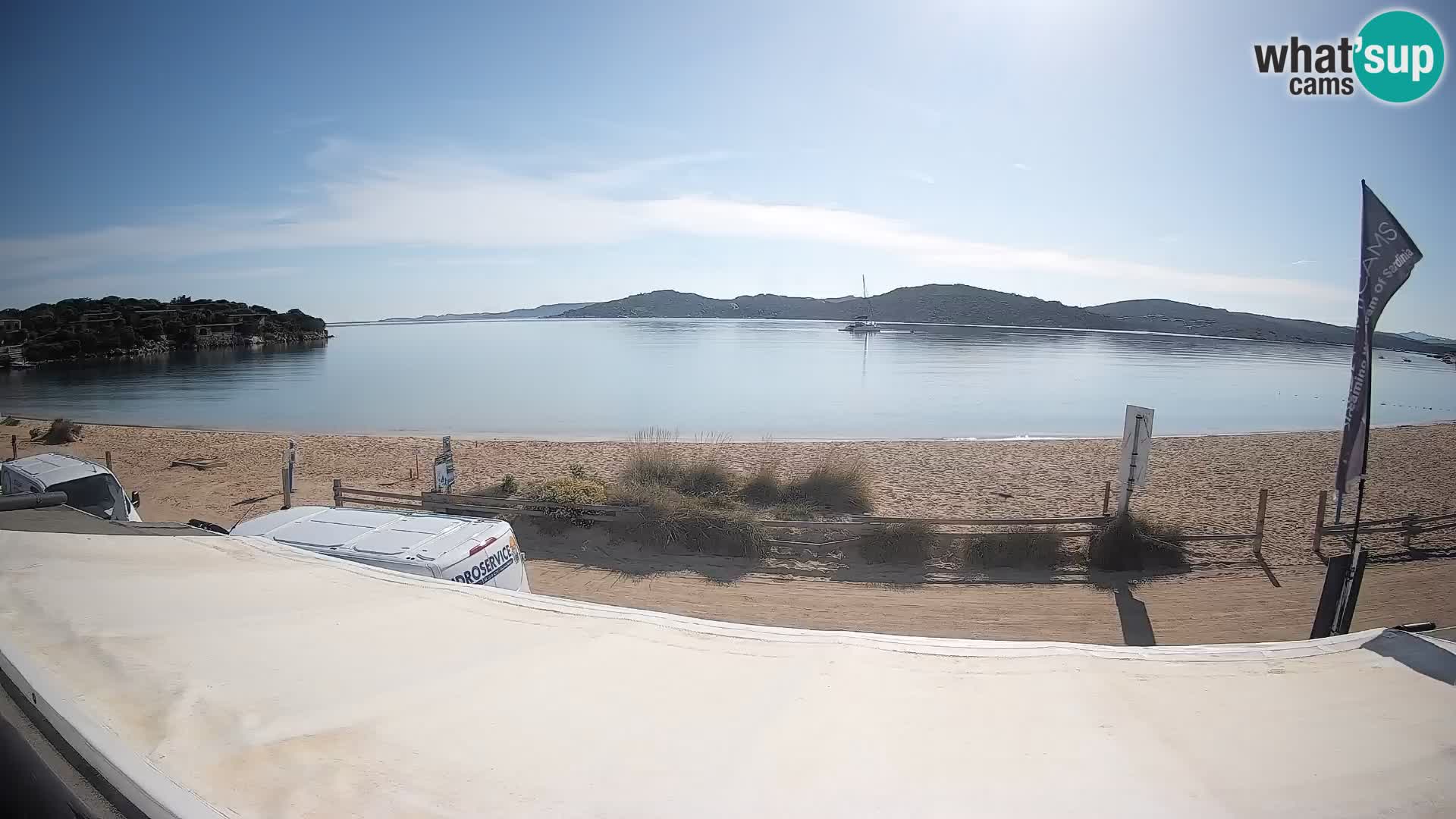Webcam en direct de planche à voile et de kite surf à Porto Pollo – Sardaigne – Italie