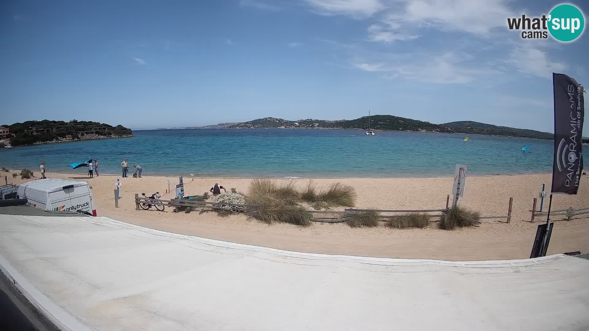 Porto Pollo Windsurfing and Kite surfing live webcam – Sardinia – Italy