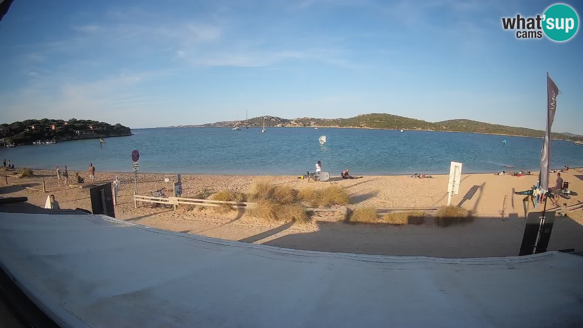 Porto Pollo Windsurfing and Kite surfing live webcam – Sardinia – Italy