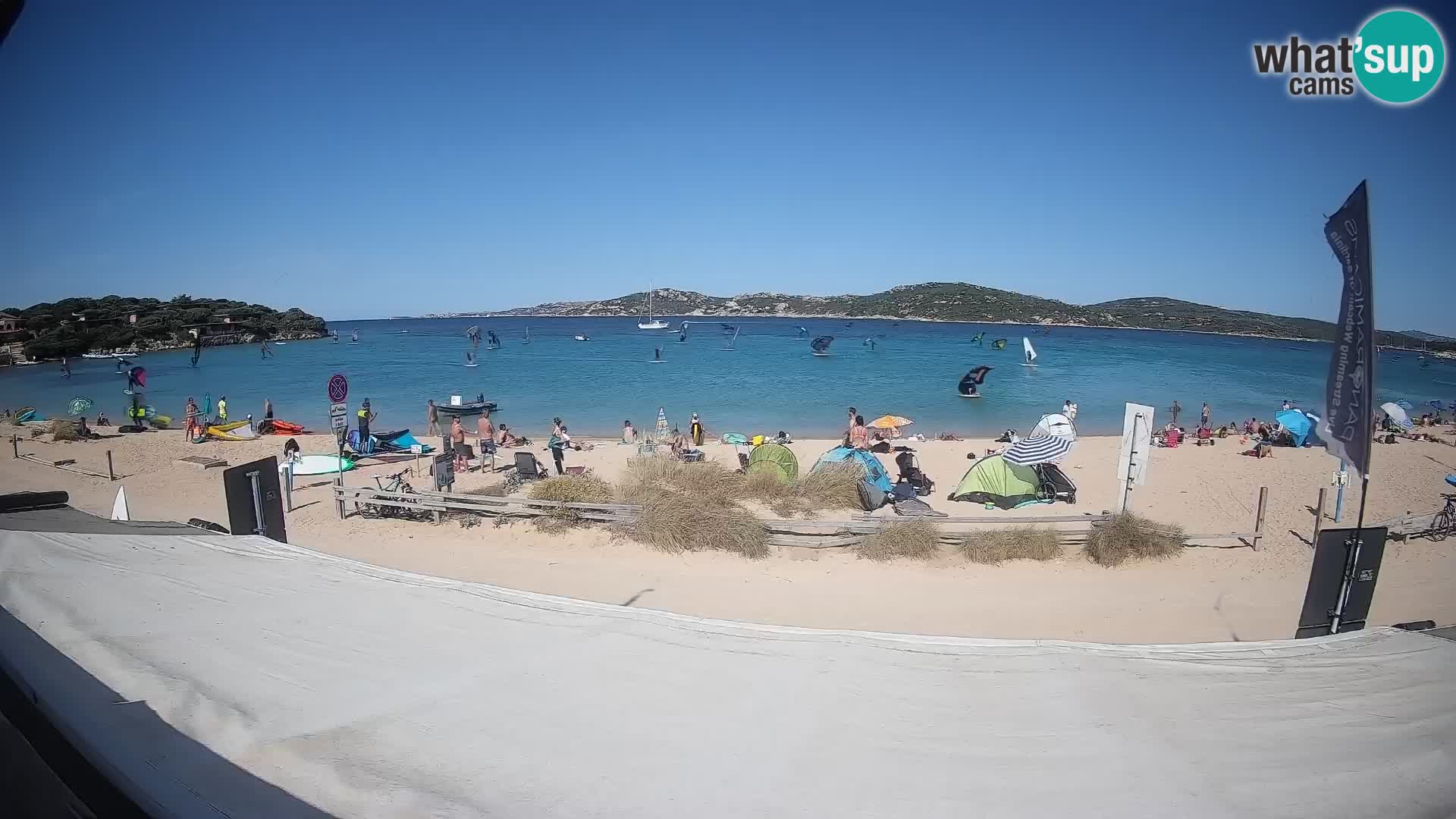 Porto Pollo Windsurfing and Kite surfing live webcam – Sardinia – Italy