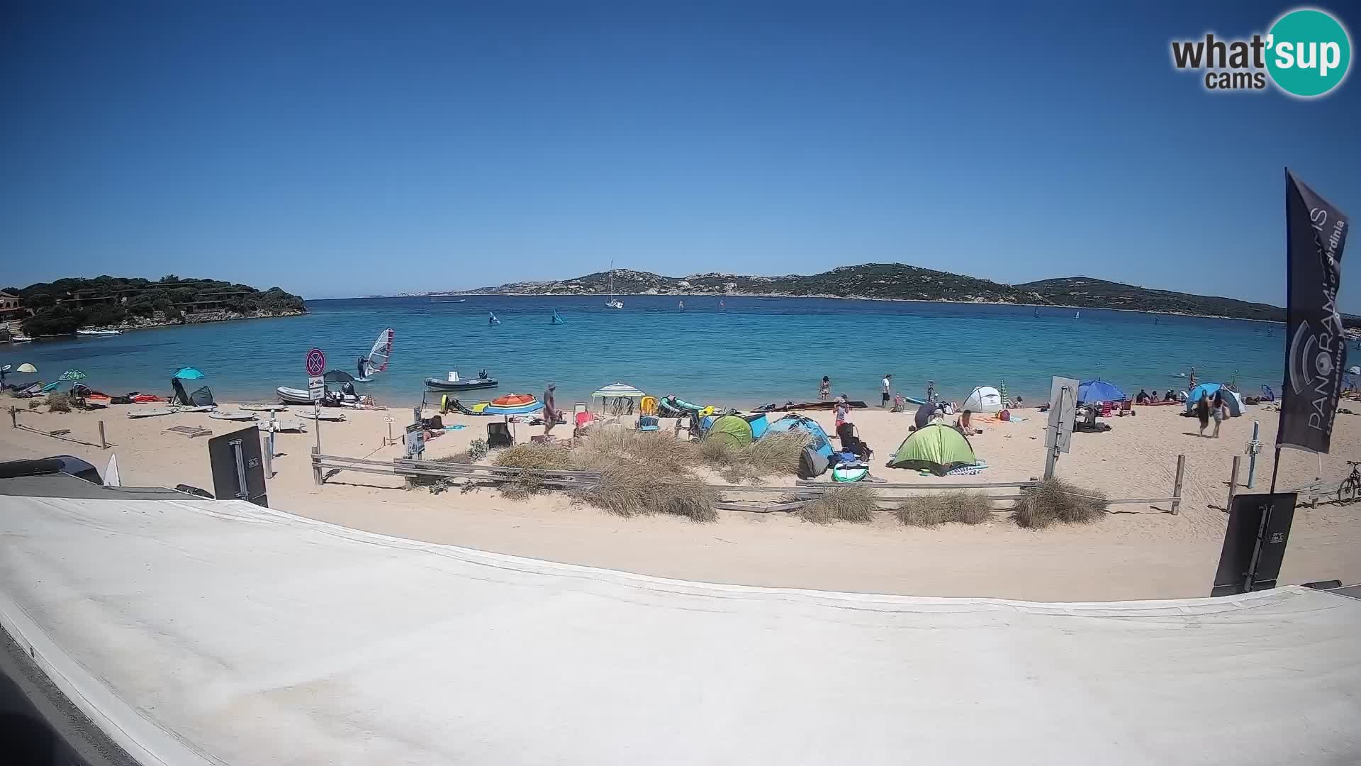 Porto Pollo Windsurfing and Kite surfing live webcam – Sardinia – Italy