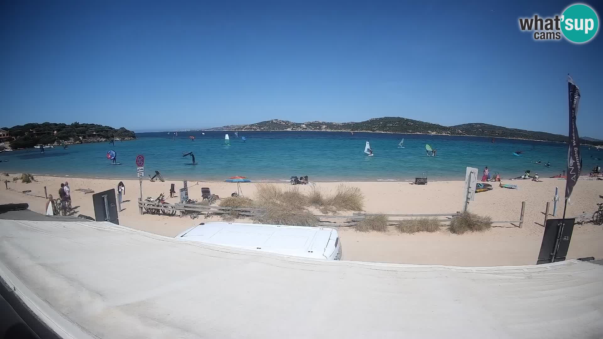 Webcam en direct de planche à voile et de kite surf à Porto Pollo – Sardaigne – Italie