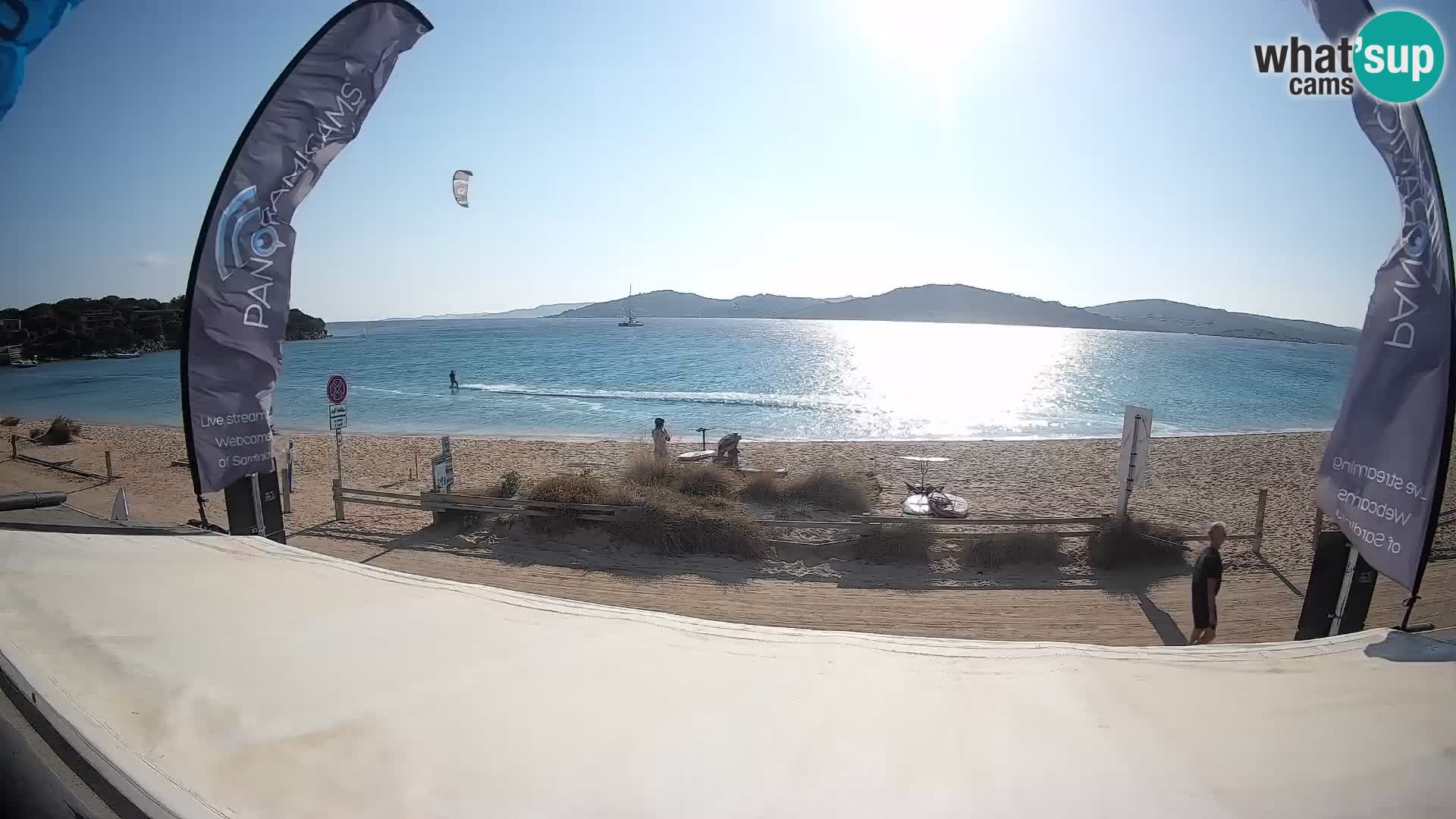 Webcam en direct de planche à voile et de kite surf à Porto Pollo – Sardaigne – Italie