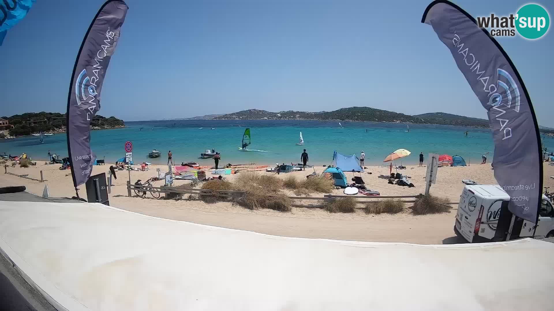 Porto Pollo Windsurfing and Kite surfing live webcam – Sardinia – Italy