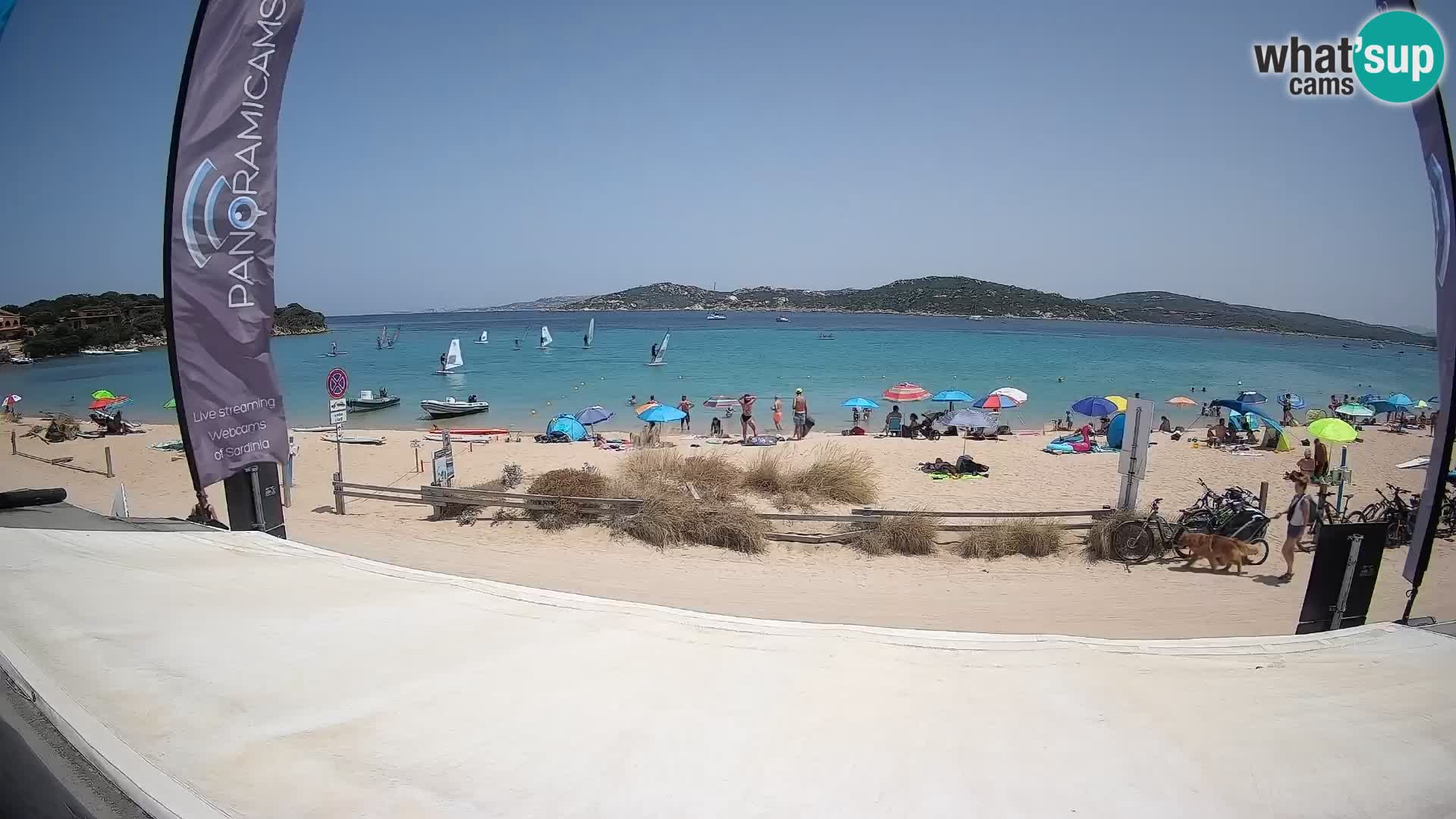 Porto Pollo Windsurfing and Kite surfing live webcam – Sardinia – Italy