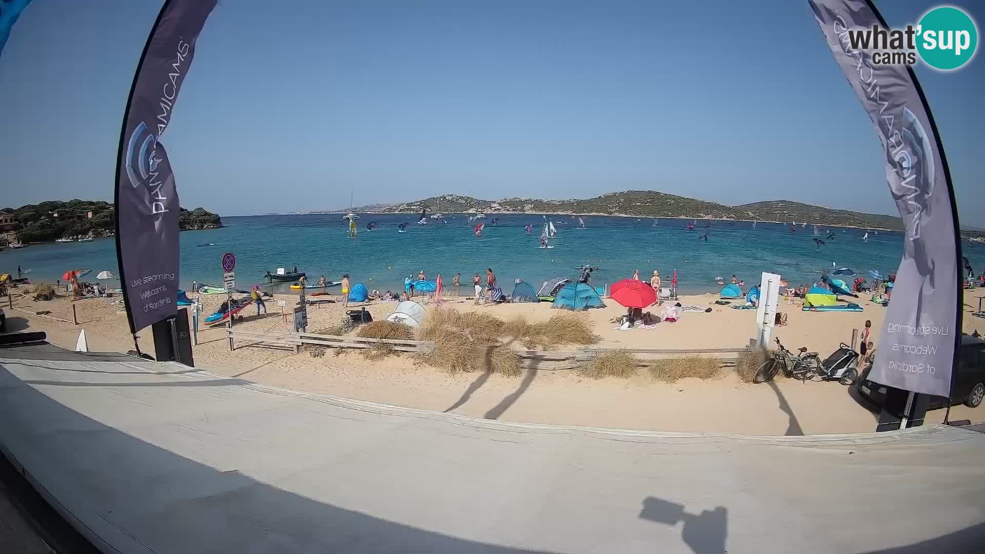 Porto Pollo Windsurfing and Kite surfing live webcam – Sardinia – Italy