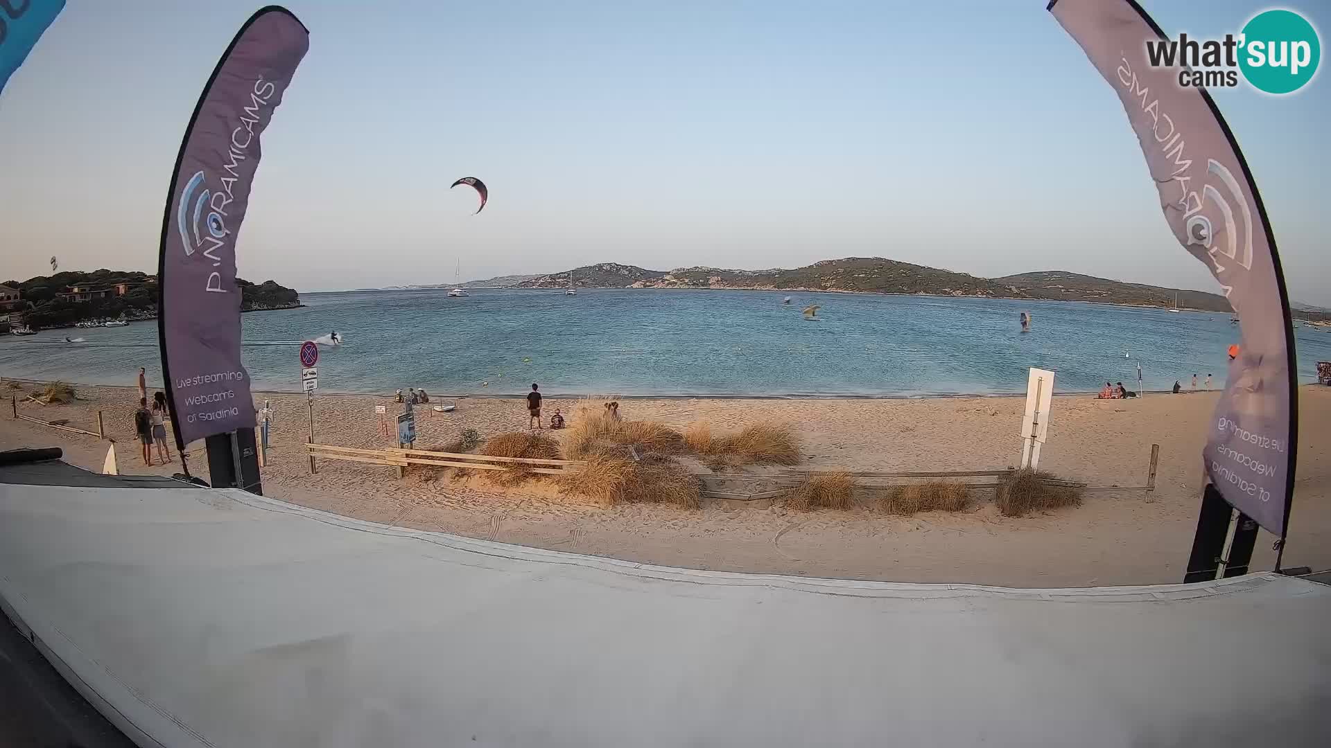 Porto Pollo Windsurfing and Kite surfing live webcam – Sardinia – Italy