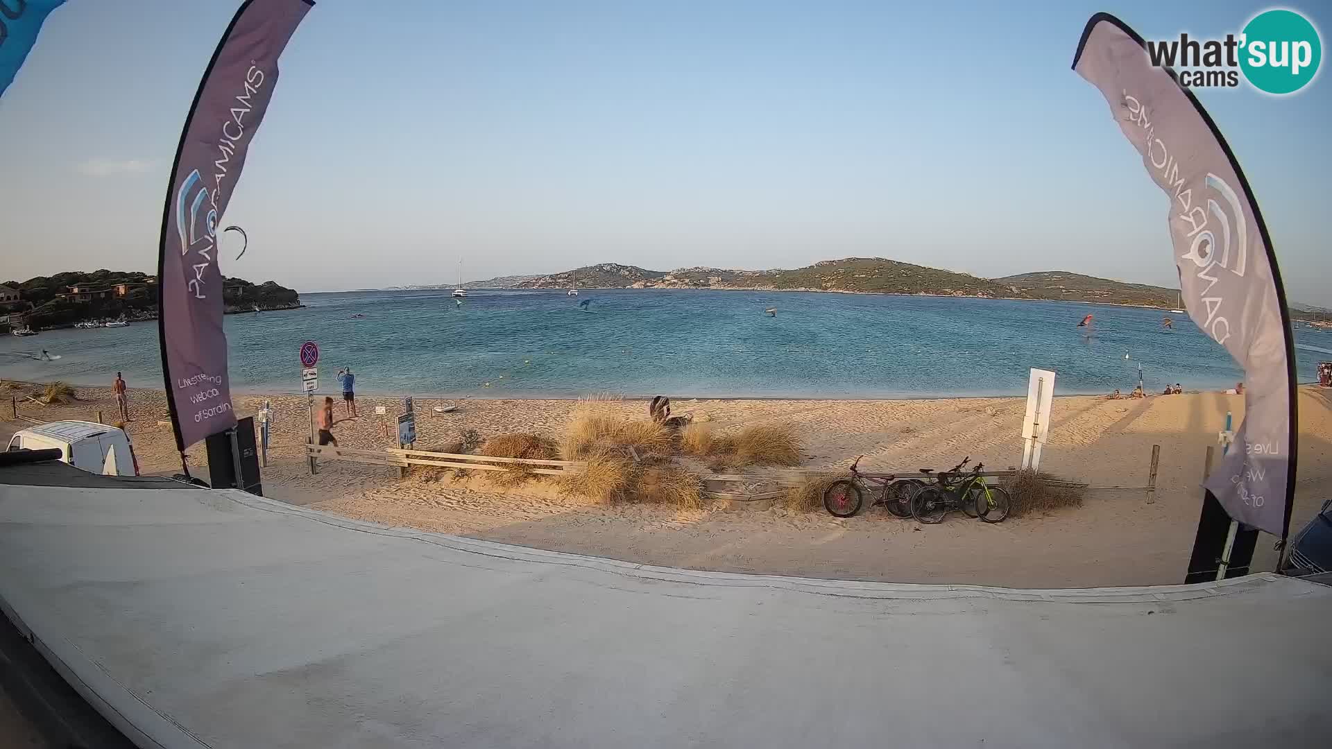 Porto Pollo Windsurfing and Kite surfing live webcam – Sardinia – Italy
