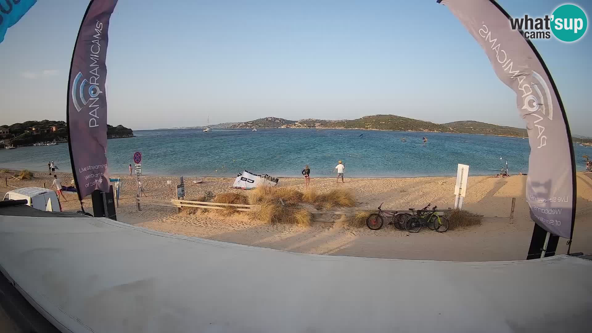 Porto Pollo Windsurfing and Kite surfing live webcam – Sardinia – Italy
