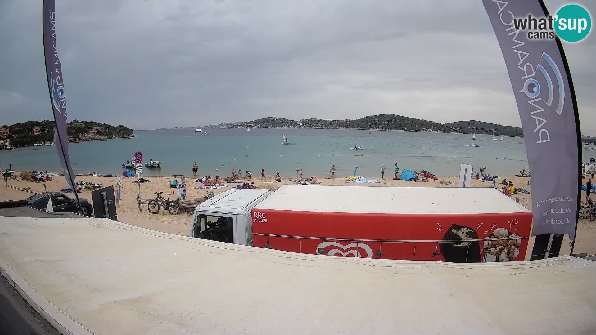 Porto Pollo Windsurfing and Kite surfing live webcam – Sardinia – Italy