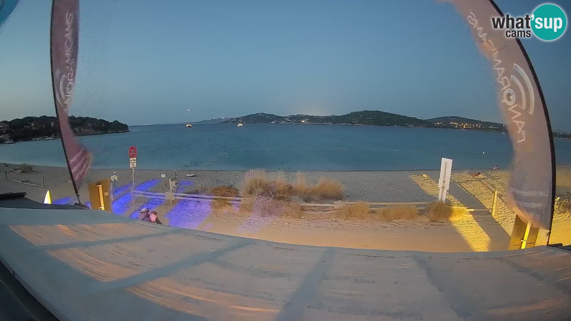 Porto Pollo Windsurfing and Kite surfing live webcam – Sardinia – Italy