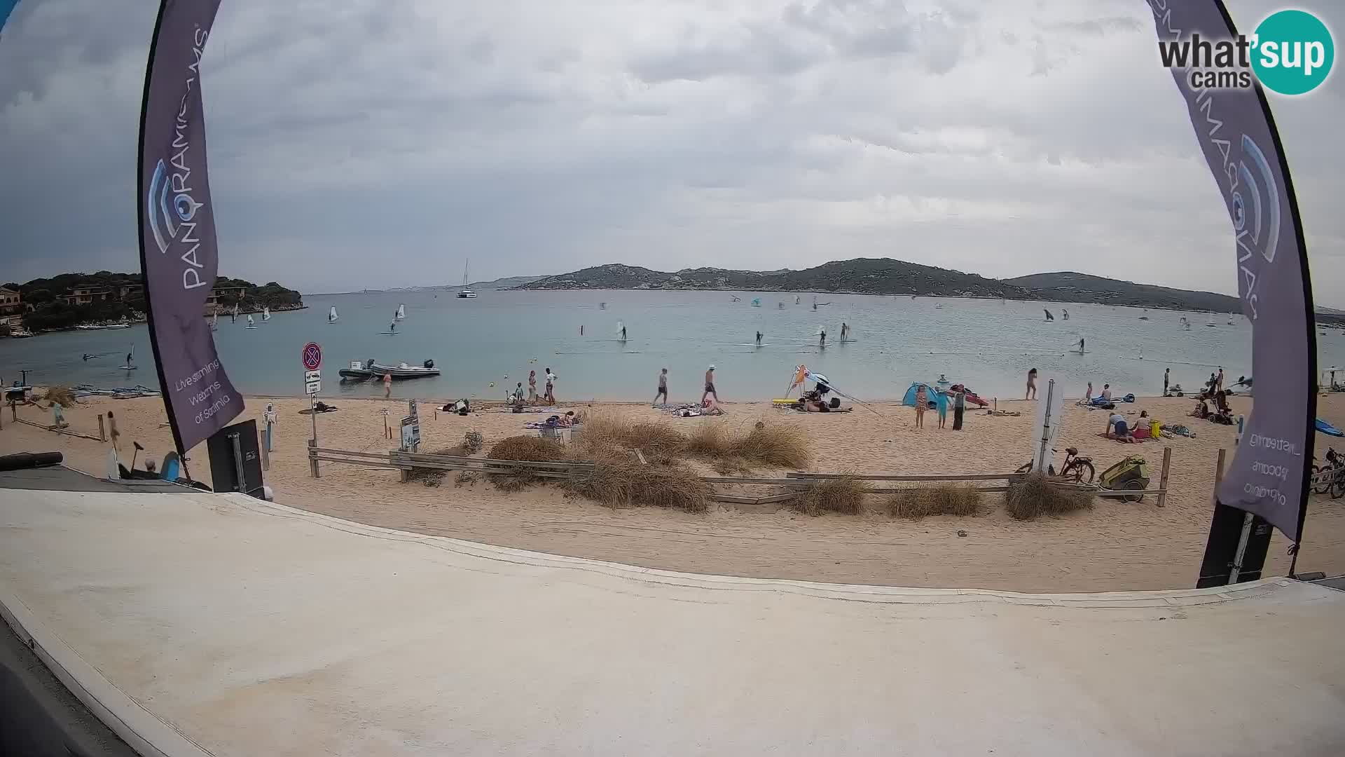 Porto Pollo Windsurfing and Kite surfing live webcam – Sardinia – Italy