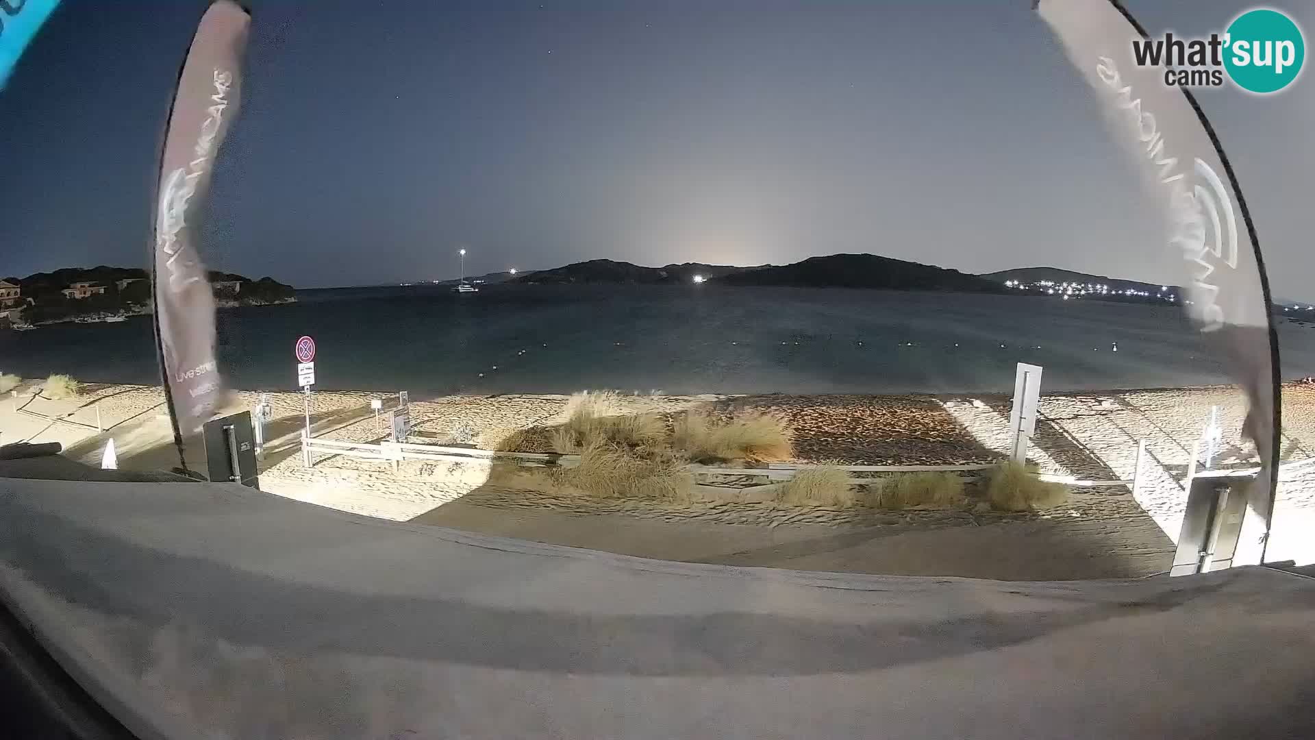 Webcam en direct de planche à voile et de kite surf à Porto Pollo – Sardaigne – Italie
