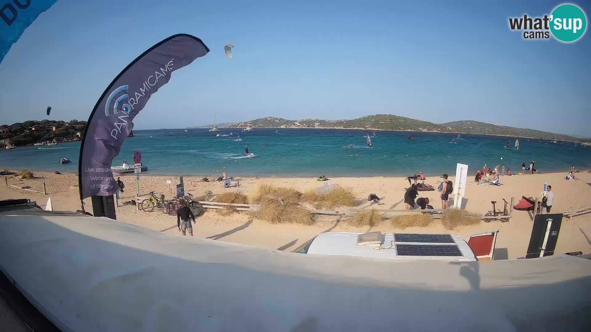 Porto Pollo Windsurfing and Kite surfing live webcam – Sardinia – Italy