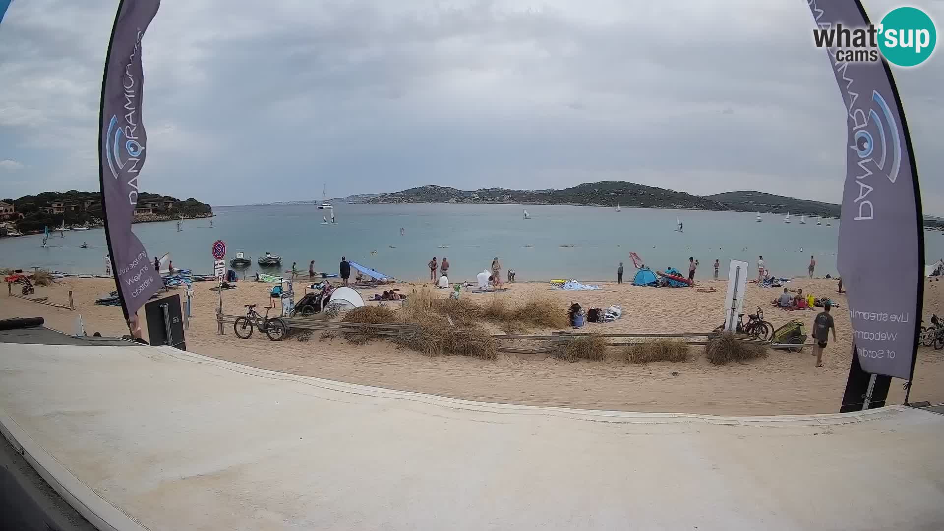 Webcam en direct de planche à voile et de kite surf à Porto Pollo – Sardaigne – Italie