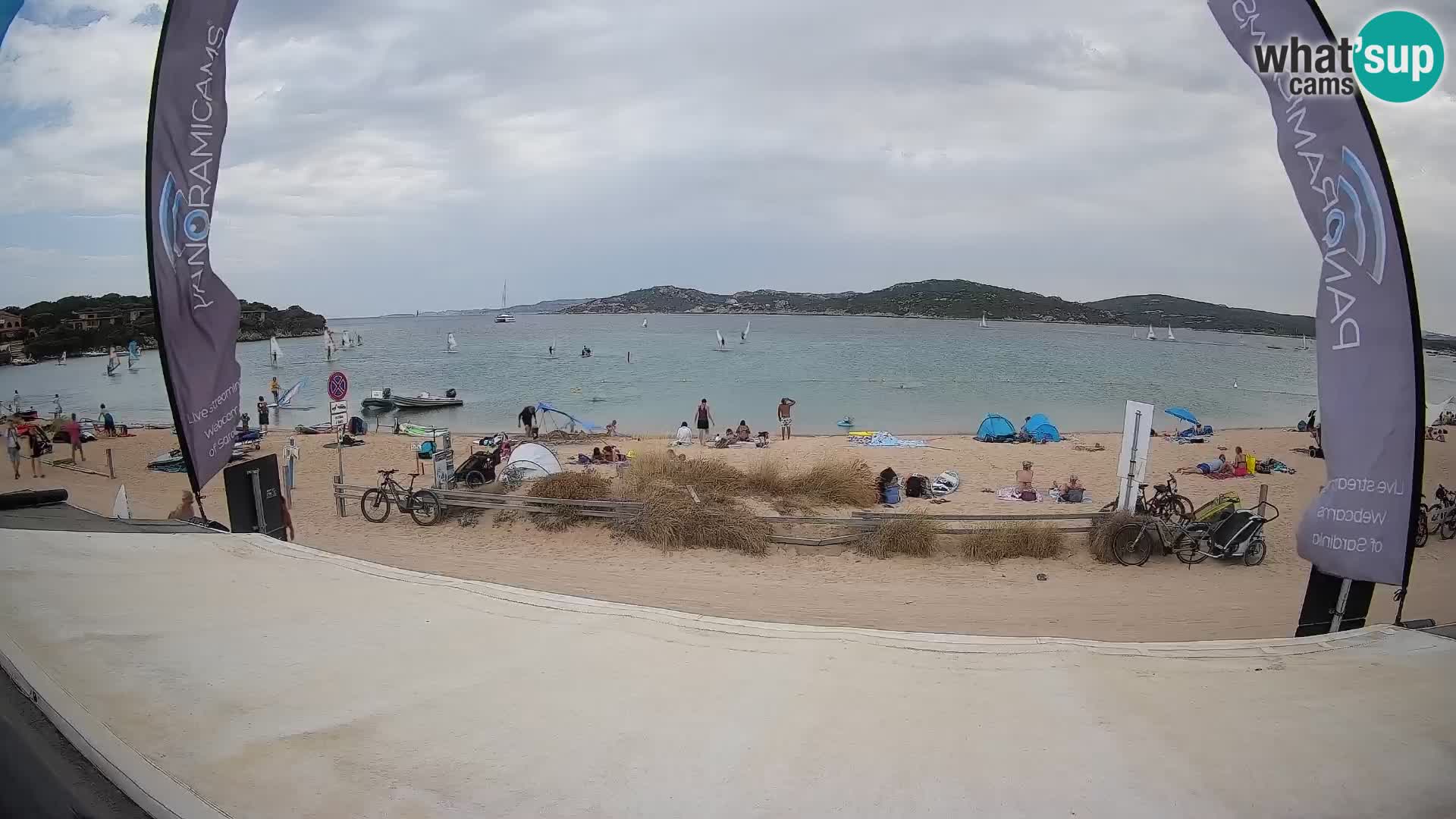Webcam en direct de planche à voile et de kite surf à Porto Pollo – Sardaigne – Italie