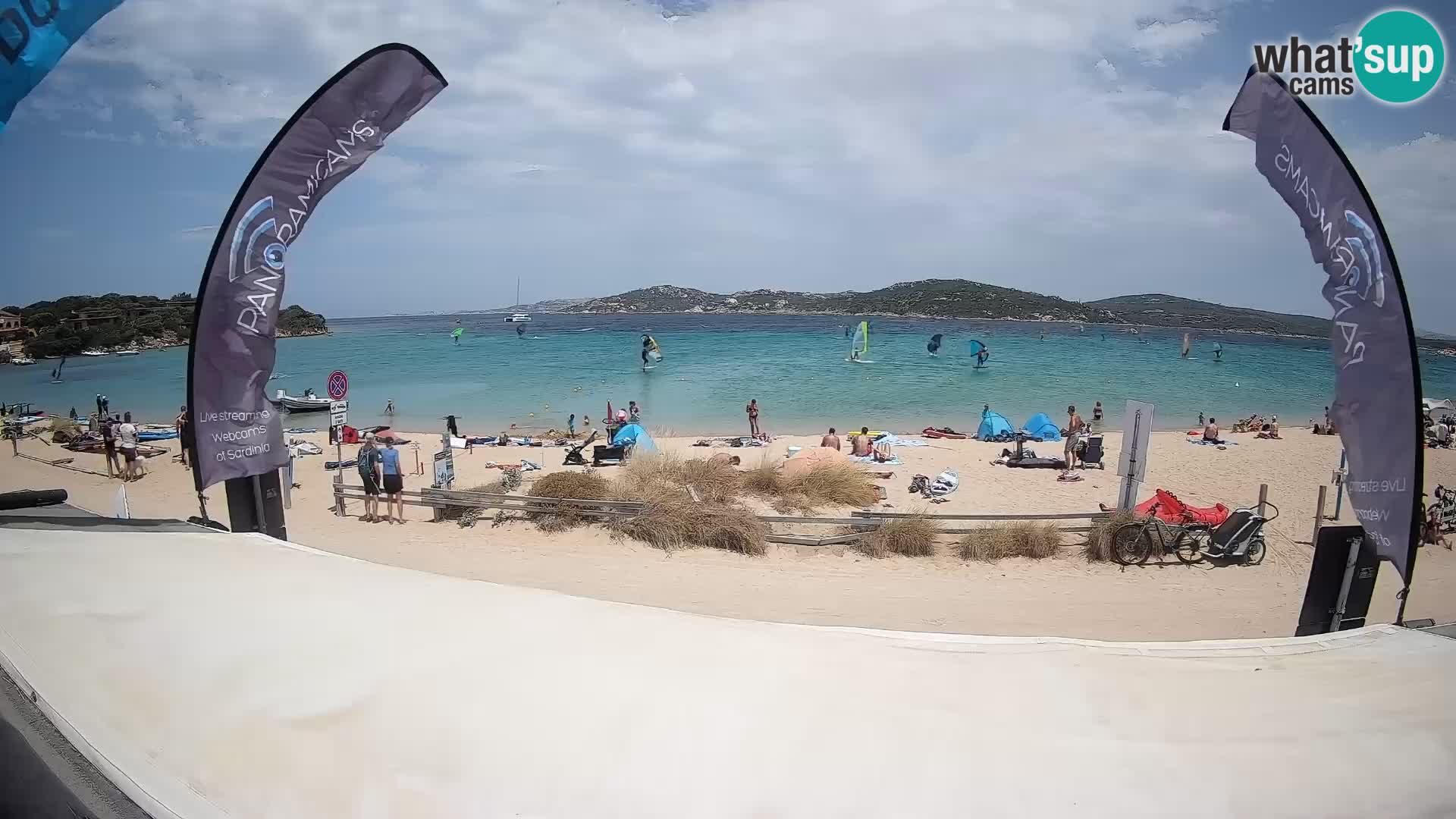 Webcam en direct de planche à voile et de kite surf à Porto Pollo – Sardaigne – Italie