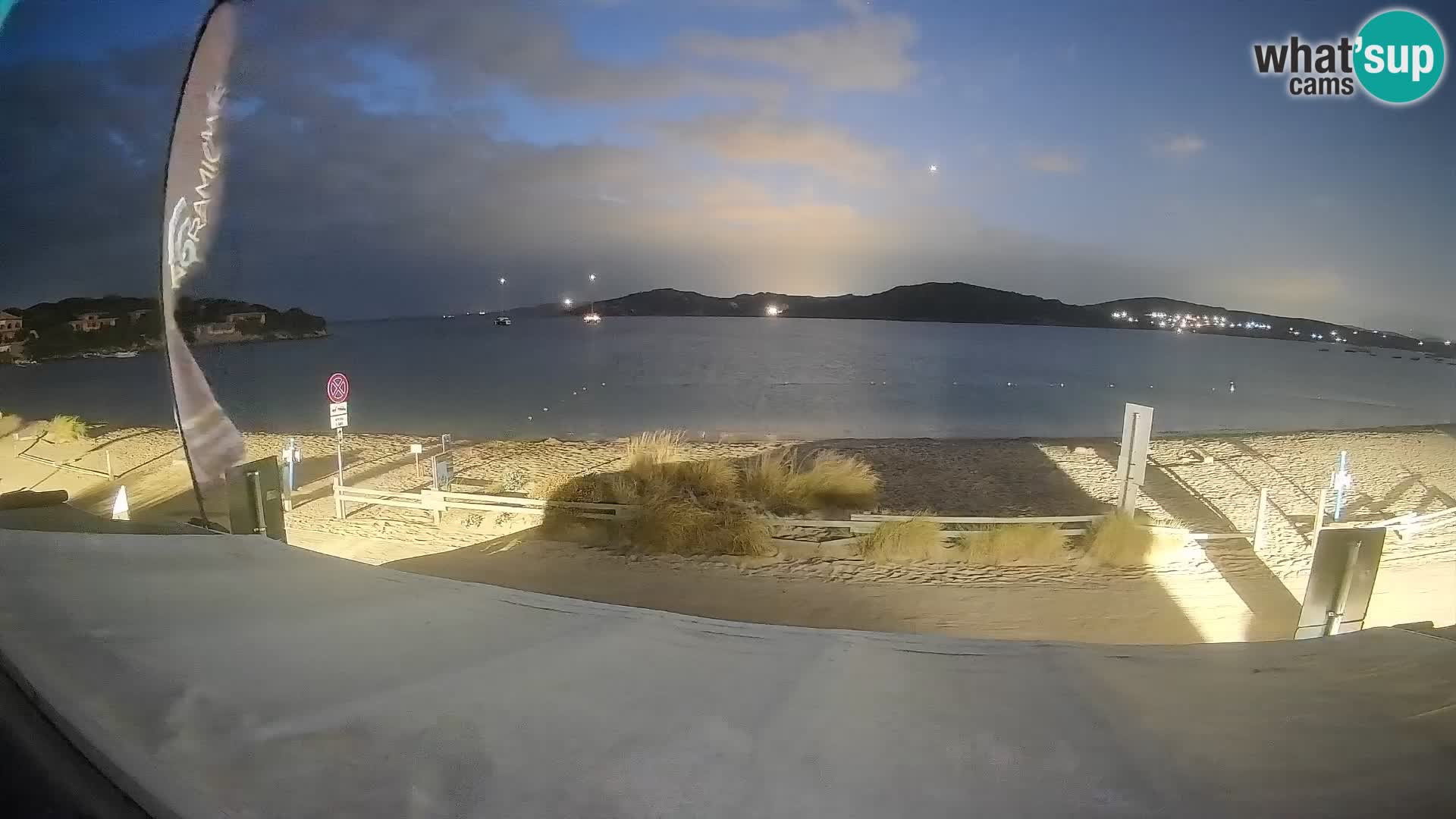 Webcam en direct de planche à voile et de kite surf à Porto Pollo – Sardaigne – Italie