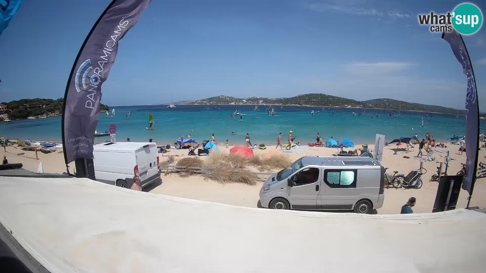 Webcam en direct de planche à voile et de kite surf à Porto Pollo – Sardaigne – Italie
