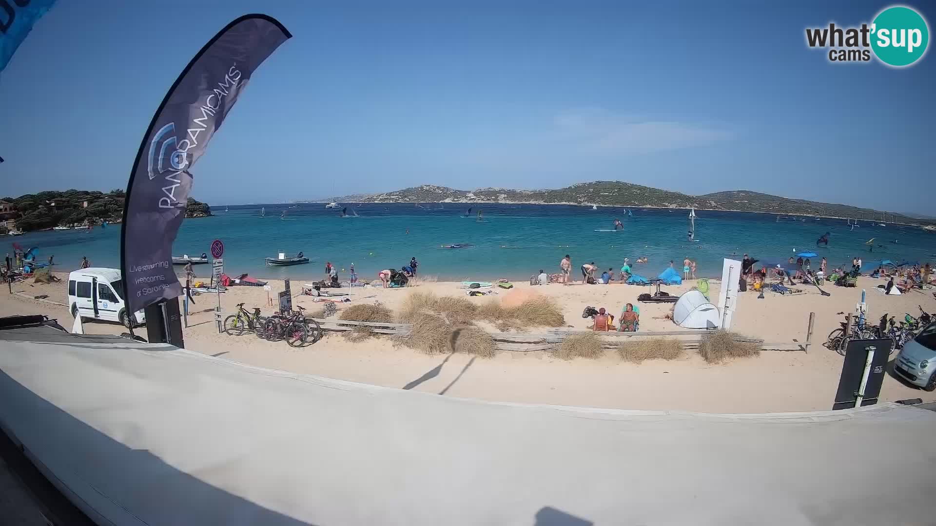 Webcam en direct de planche à voile et de kite surf à Porto Pollo – Sardaigne – Italie