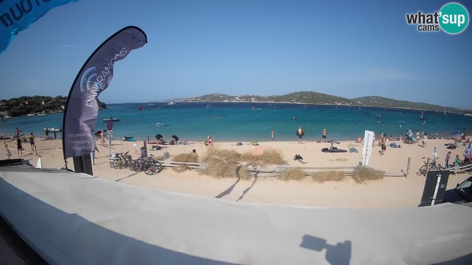 Porto Pollo Windsurfing and Kite surfing live webcam – Sardinia – Italy