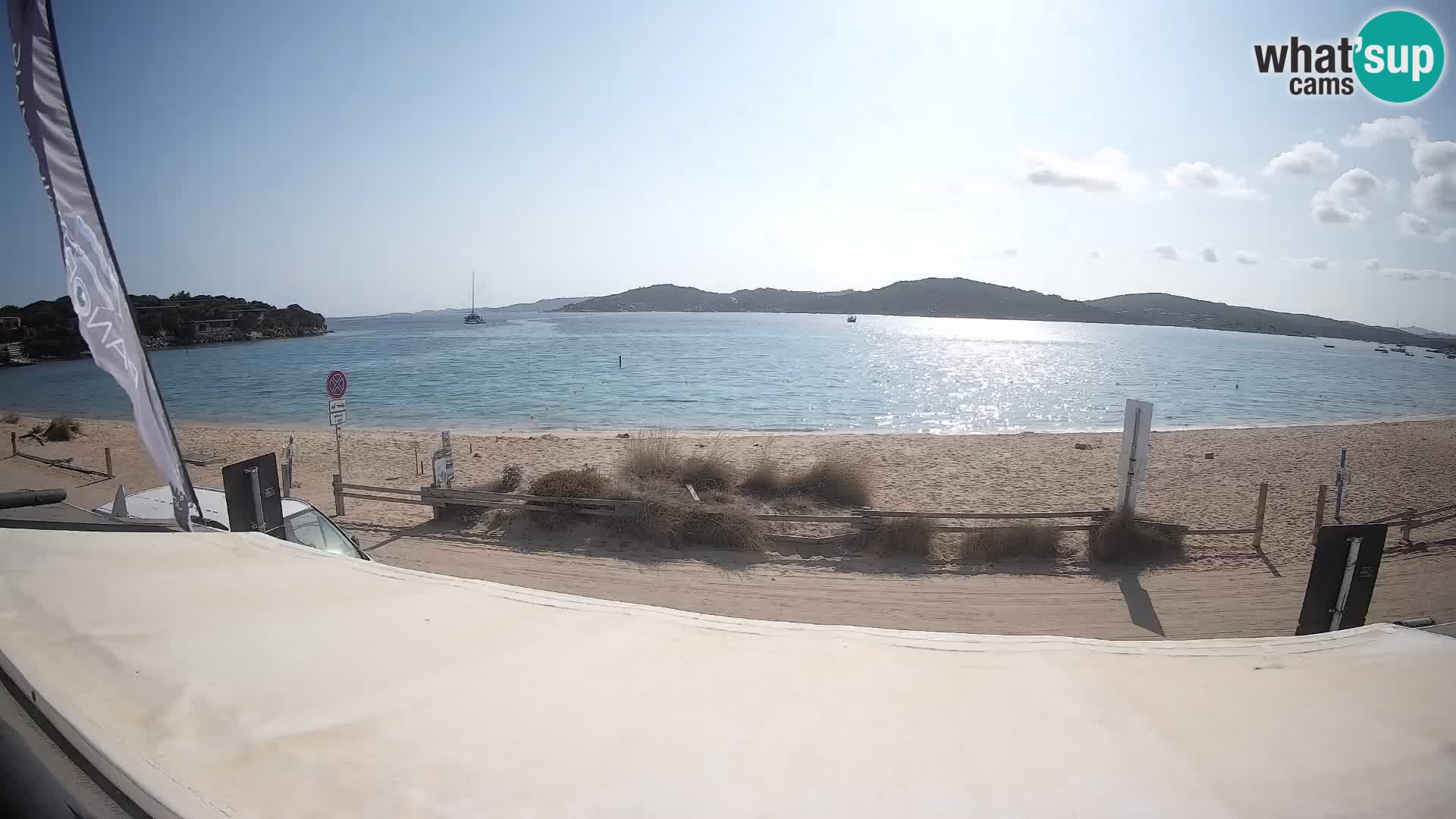 Porto Pollo Windsurfing and Kite surfing live webcam – Sardinia – Italy