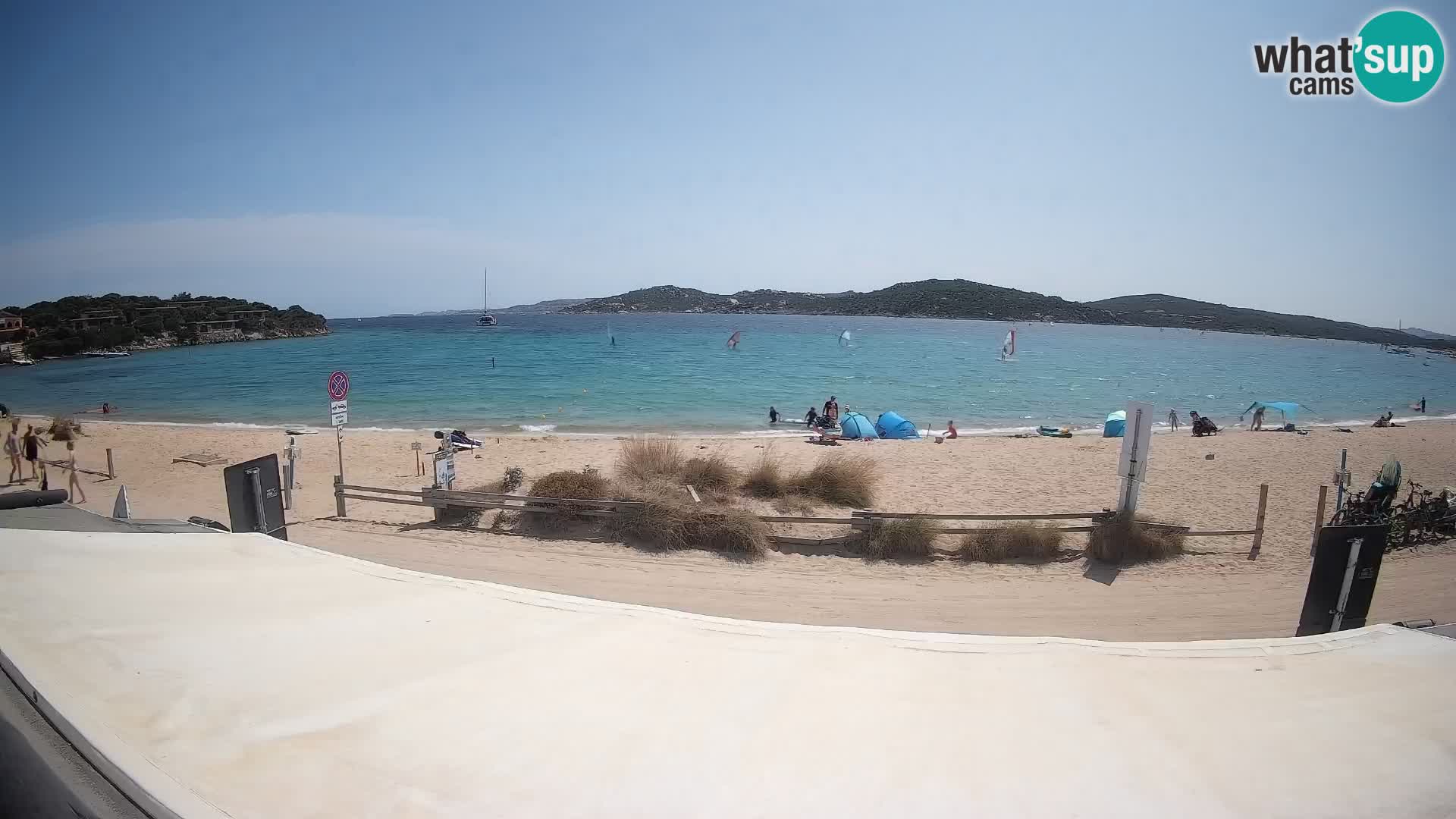 Webcam en direct de planche à voile et de kite surf à Porto Pollo – Sardaigne – Italie