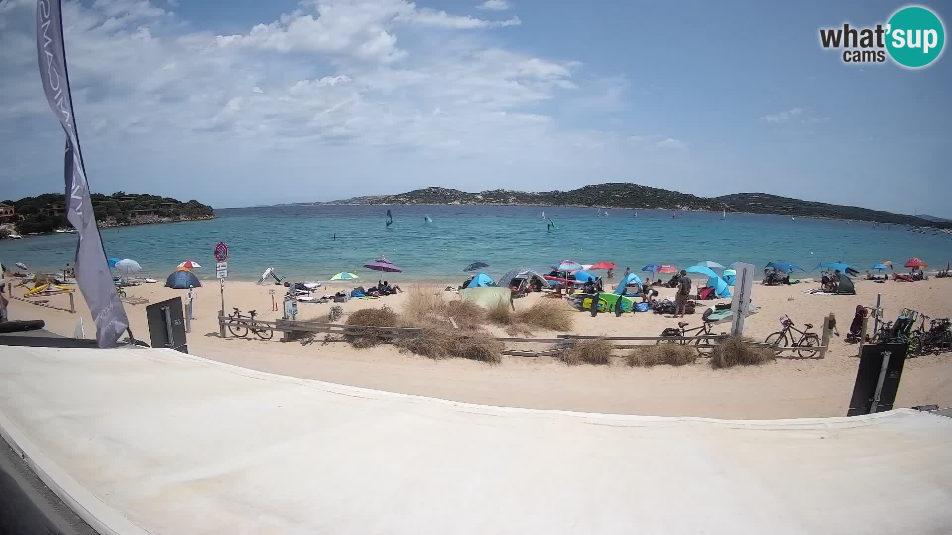 Webcam en direct de planche à voile et de kite surf à Porto Pollo – Sardaigne – Italie