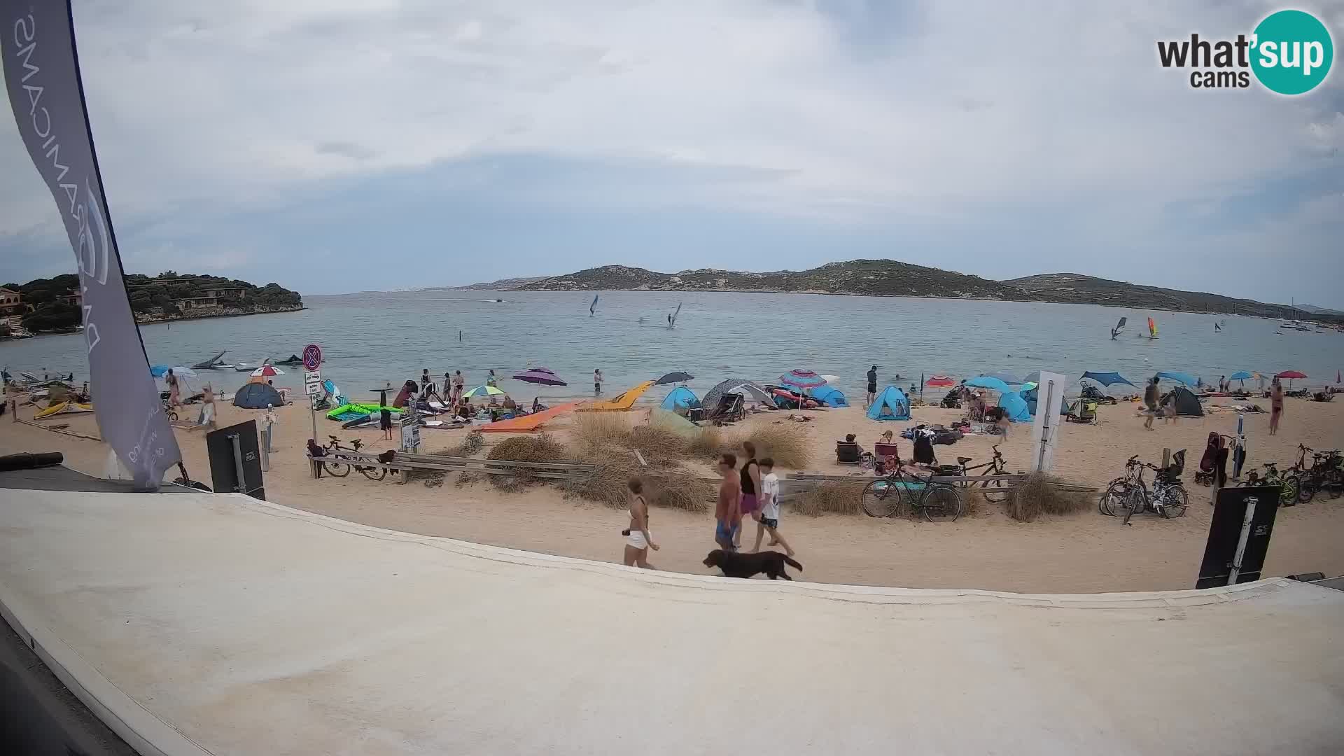 Spletna kamera v živo za jadranje na deski in kajtanje Porto Pollo – Sardinija – Italija