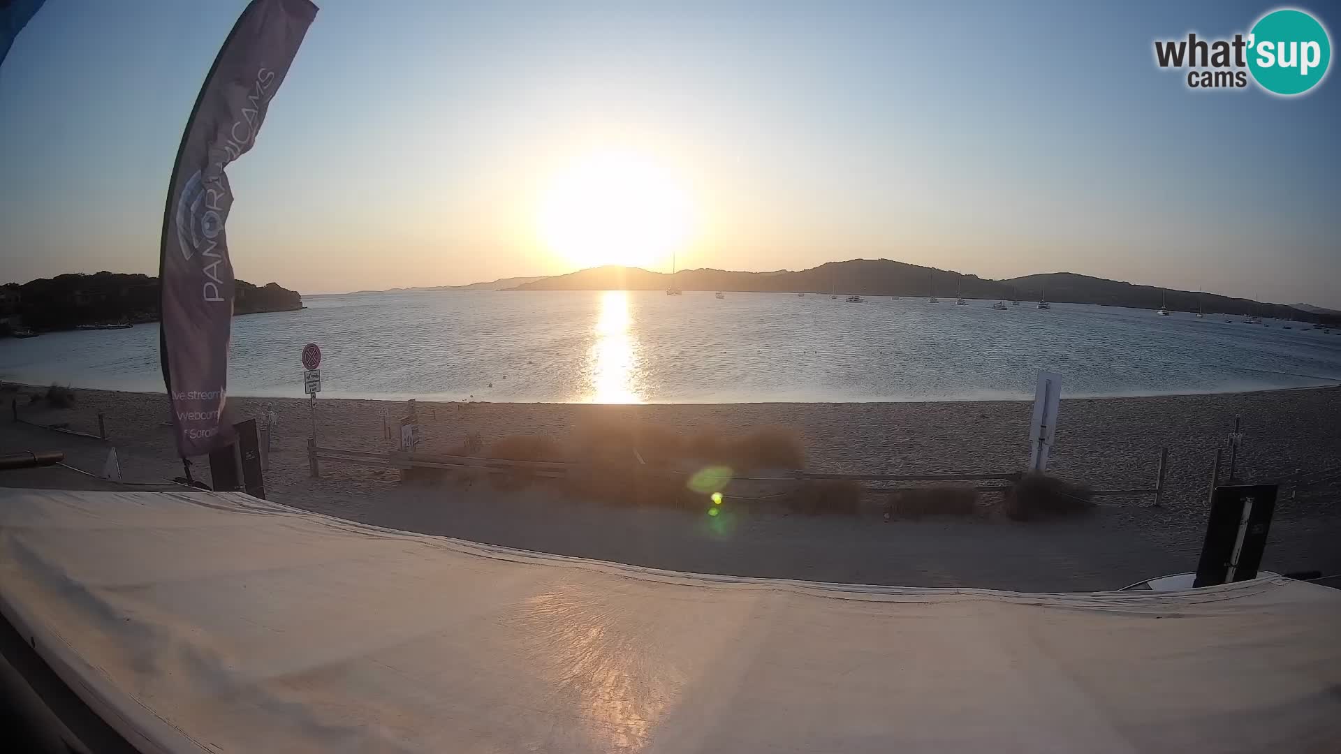 Webcam en direct de planche à voile et de kite surf à Porto Pollo – Sardaigne – Italie