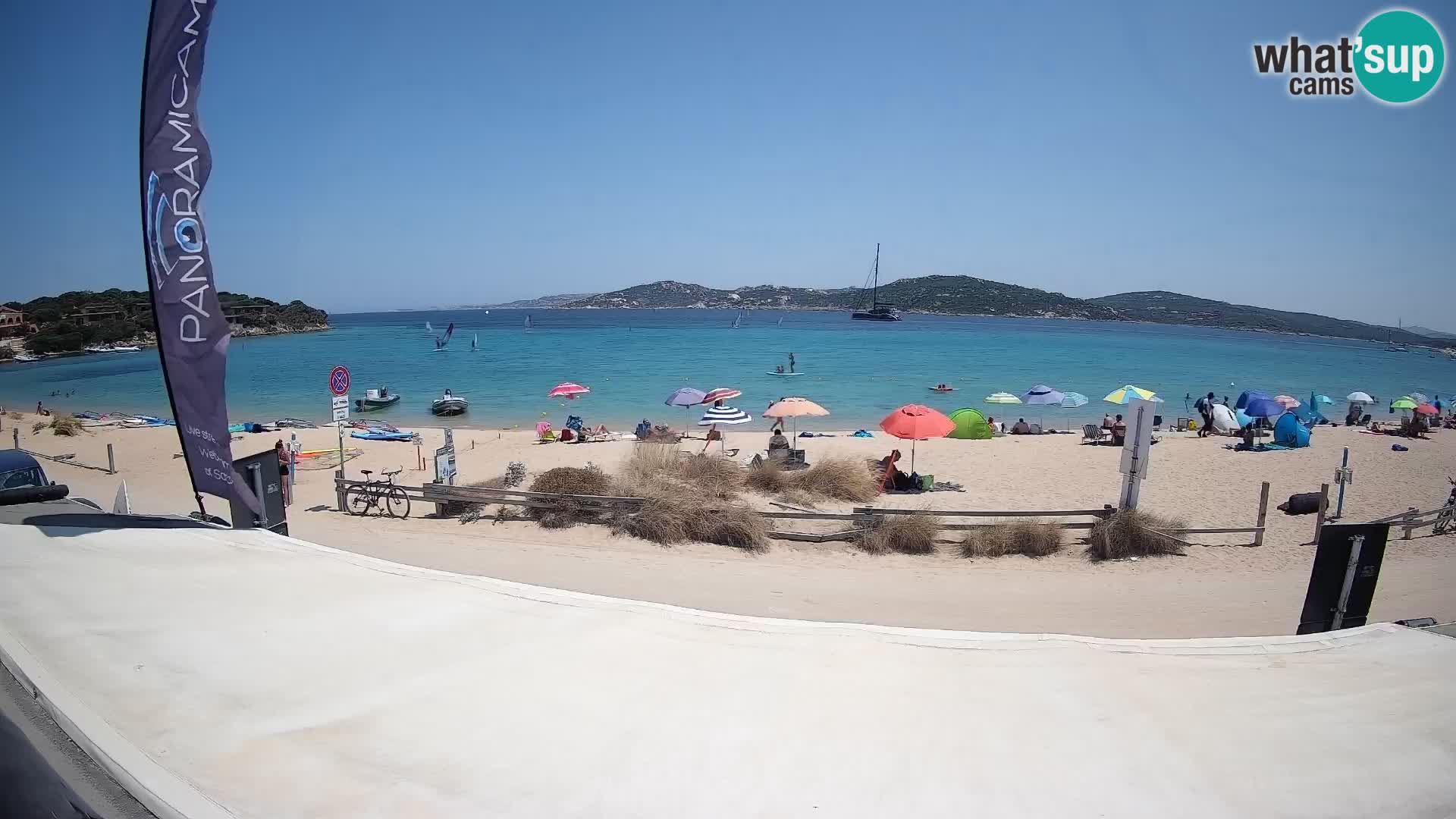 Porto Pollo Windsurfing and Kite surfing live webcam – Sardinia – Italy