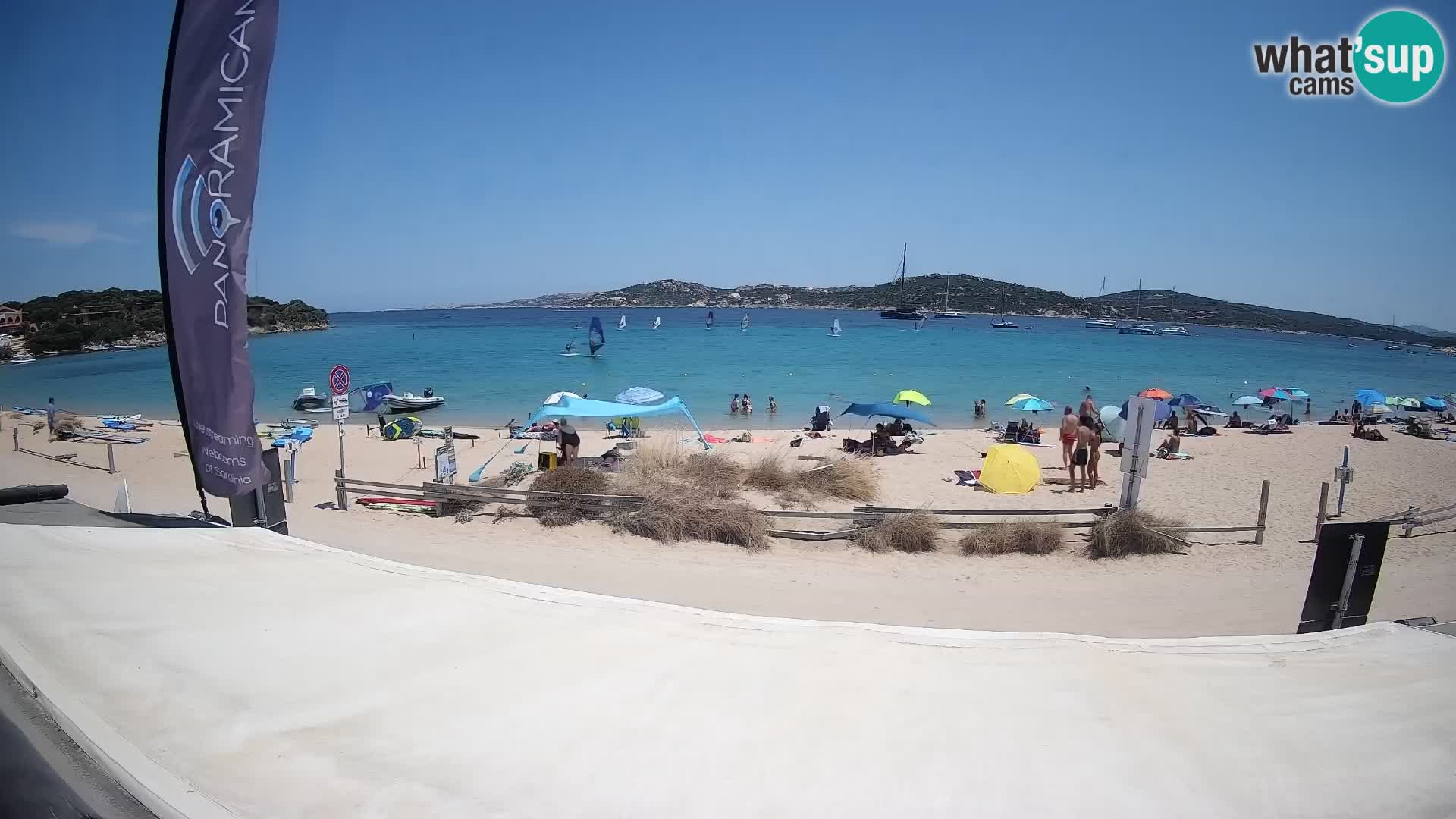 Spletna kamera v živo za jadranje na deski in kajtanje Porto Pollo – Sardinija – Italija