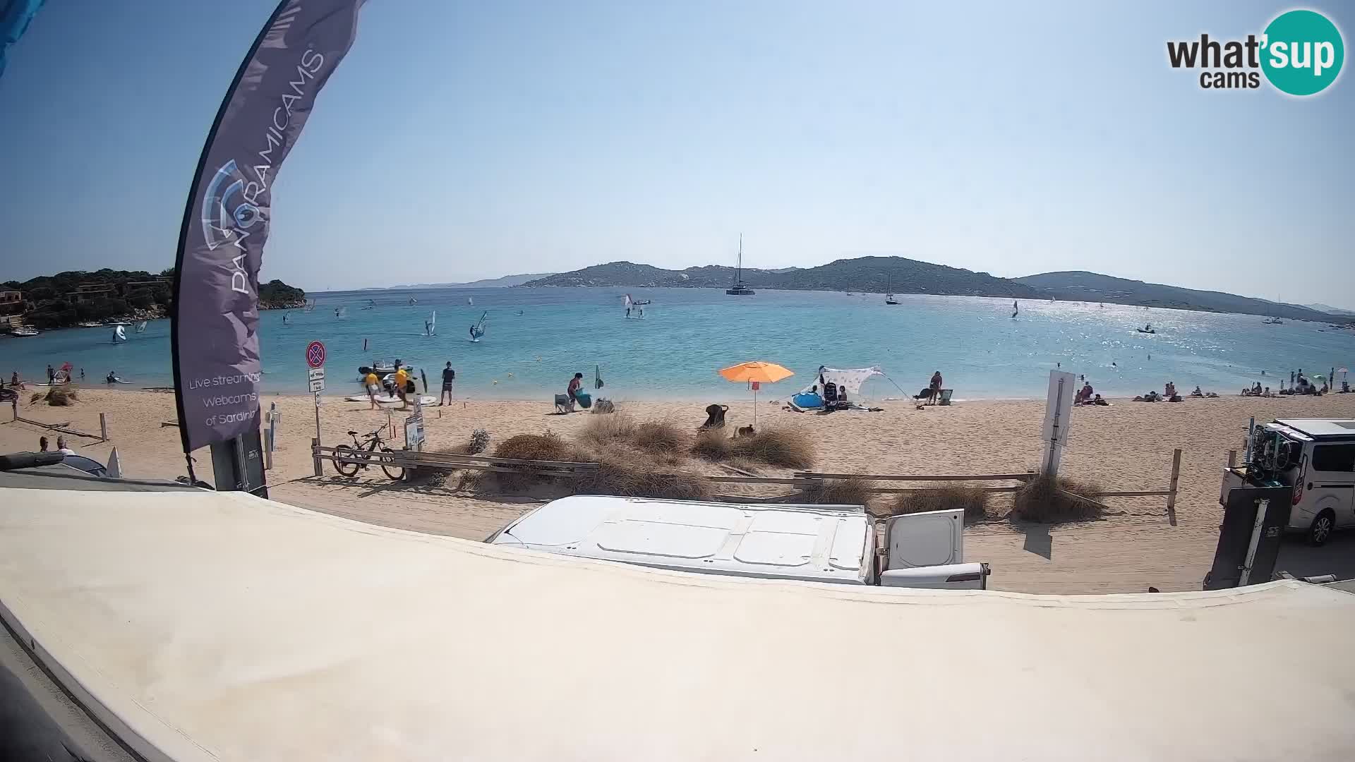 Porto Pollo Windsurfing and Kite surfing live webcam – Sardinia – Italy