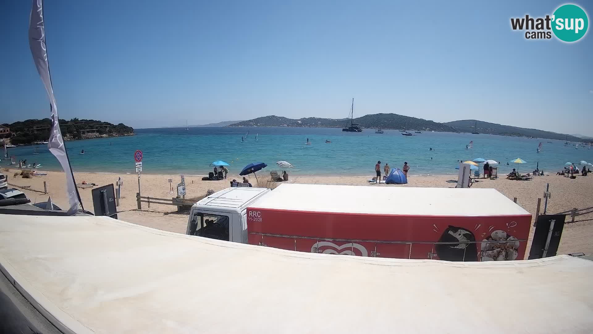 Porto Pollo Windsurfing and Kite surfing live webcam – Sardinia – Italy