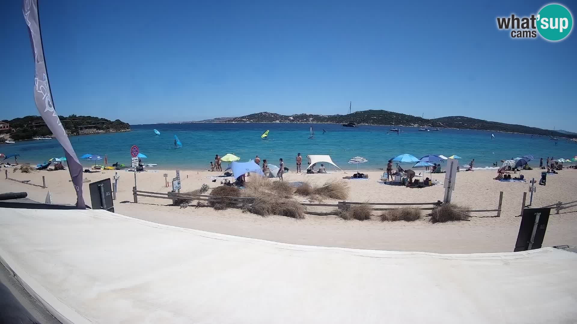 Porto Pollo Windsurfing and Kite surfing live webcam – Sardinia – Italy