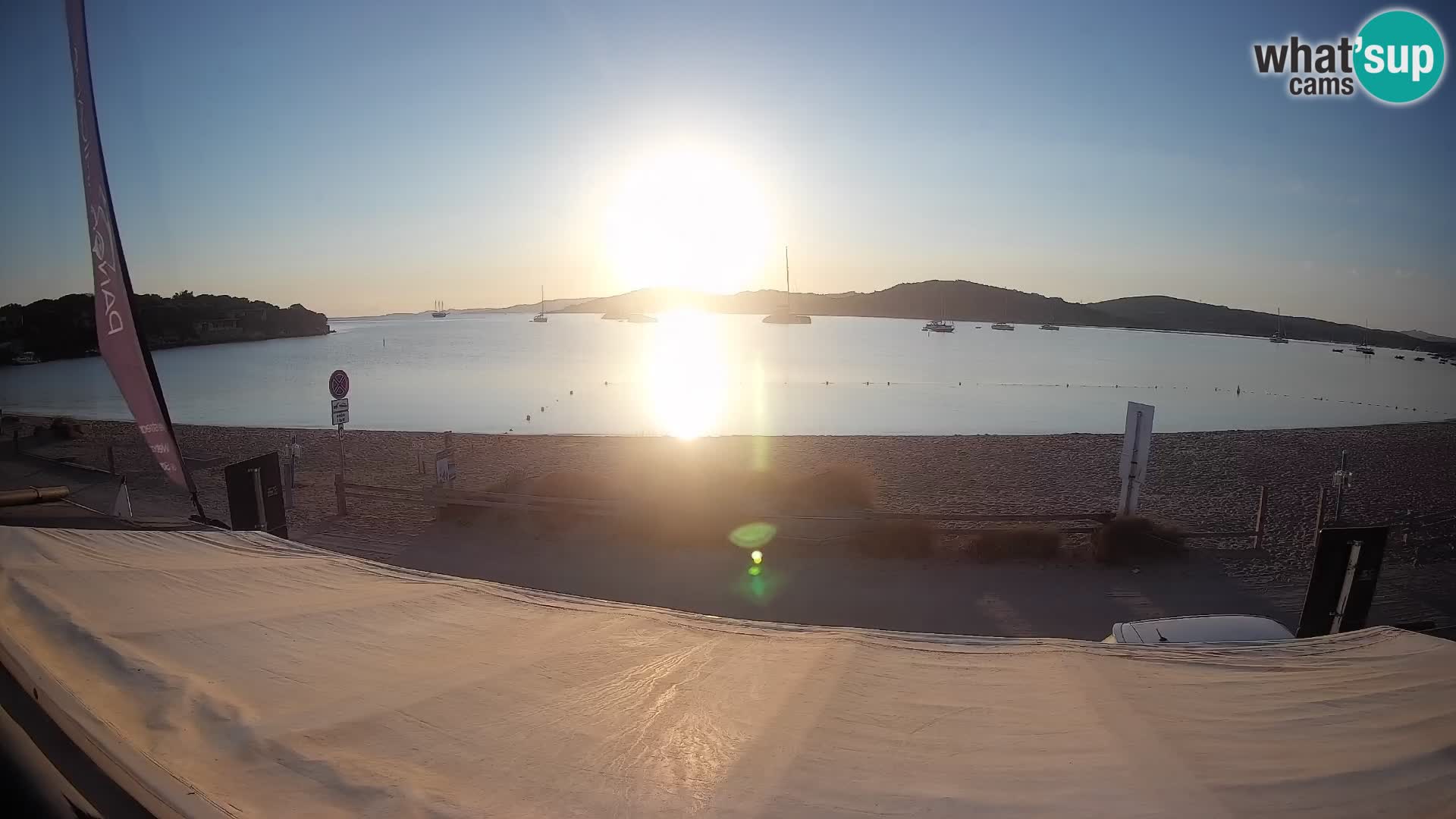 Porto Pollo Windsurfing and Kite surfing live webcam – Sardinia – Italy