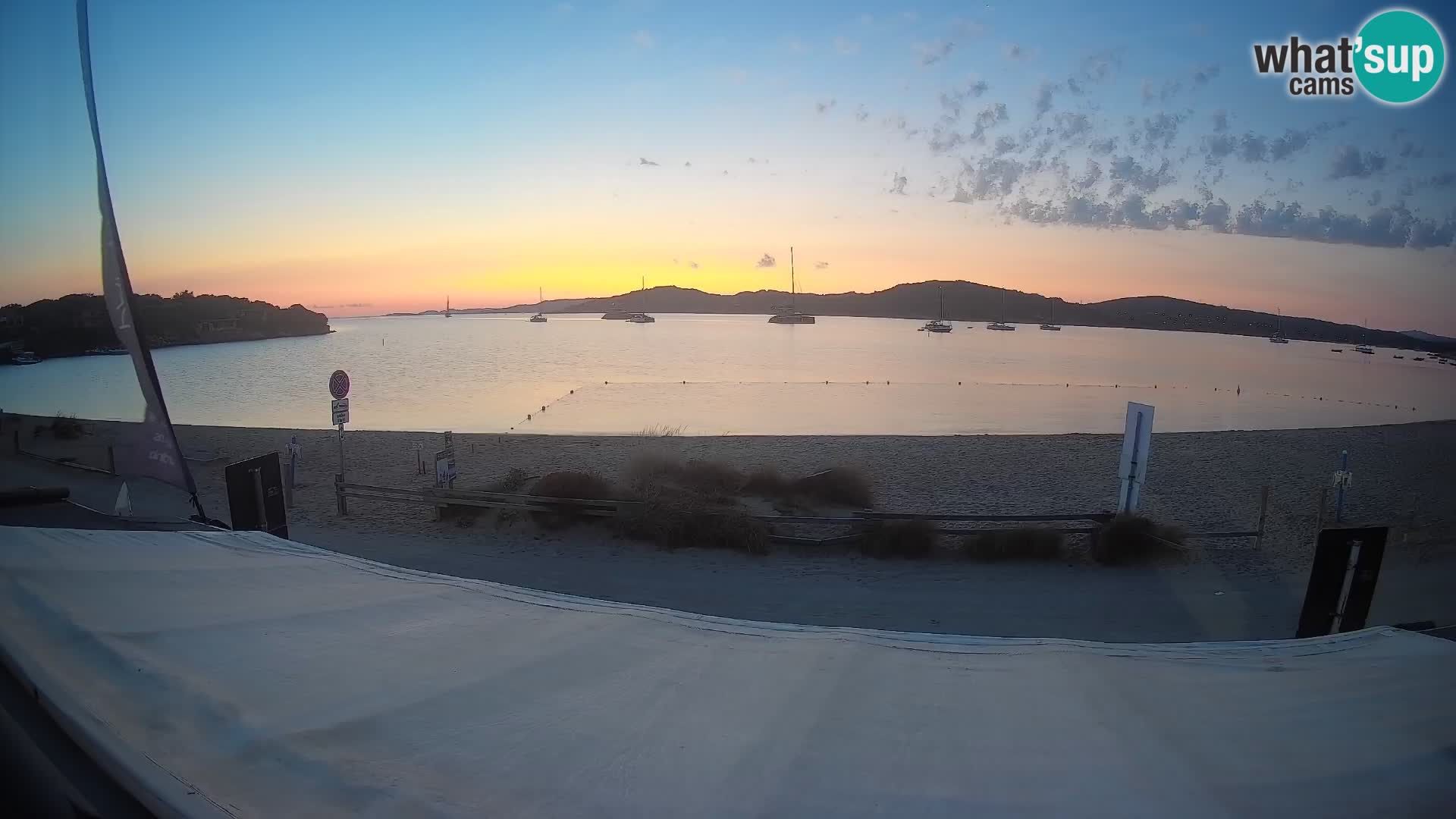 Porto Pollo Windsurfing and Kite surfing live webcam – Sardinia – Italy