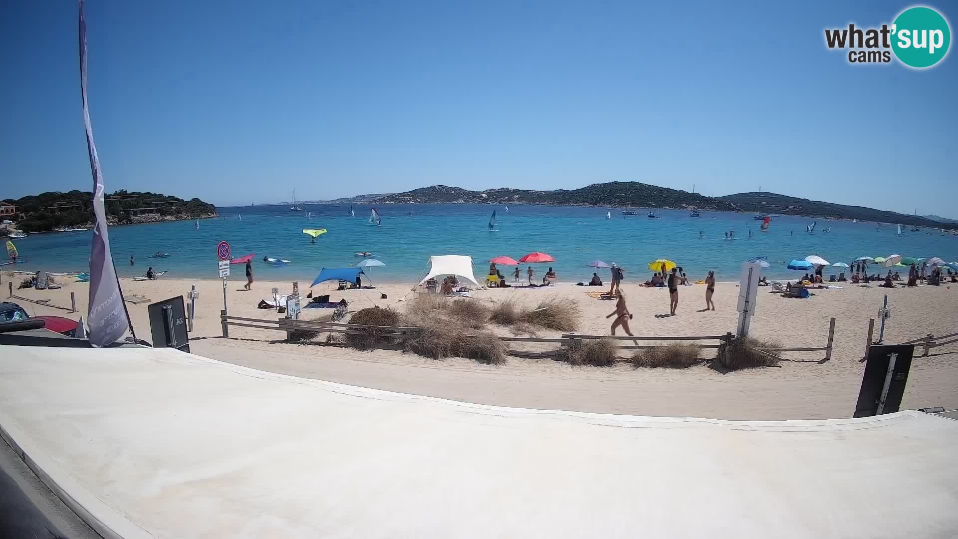 Webcam en direct de planche à voile et de kite surf à Porto Pollo – Sardaigne – Italie