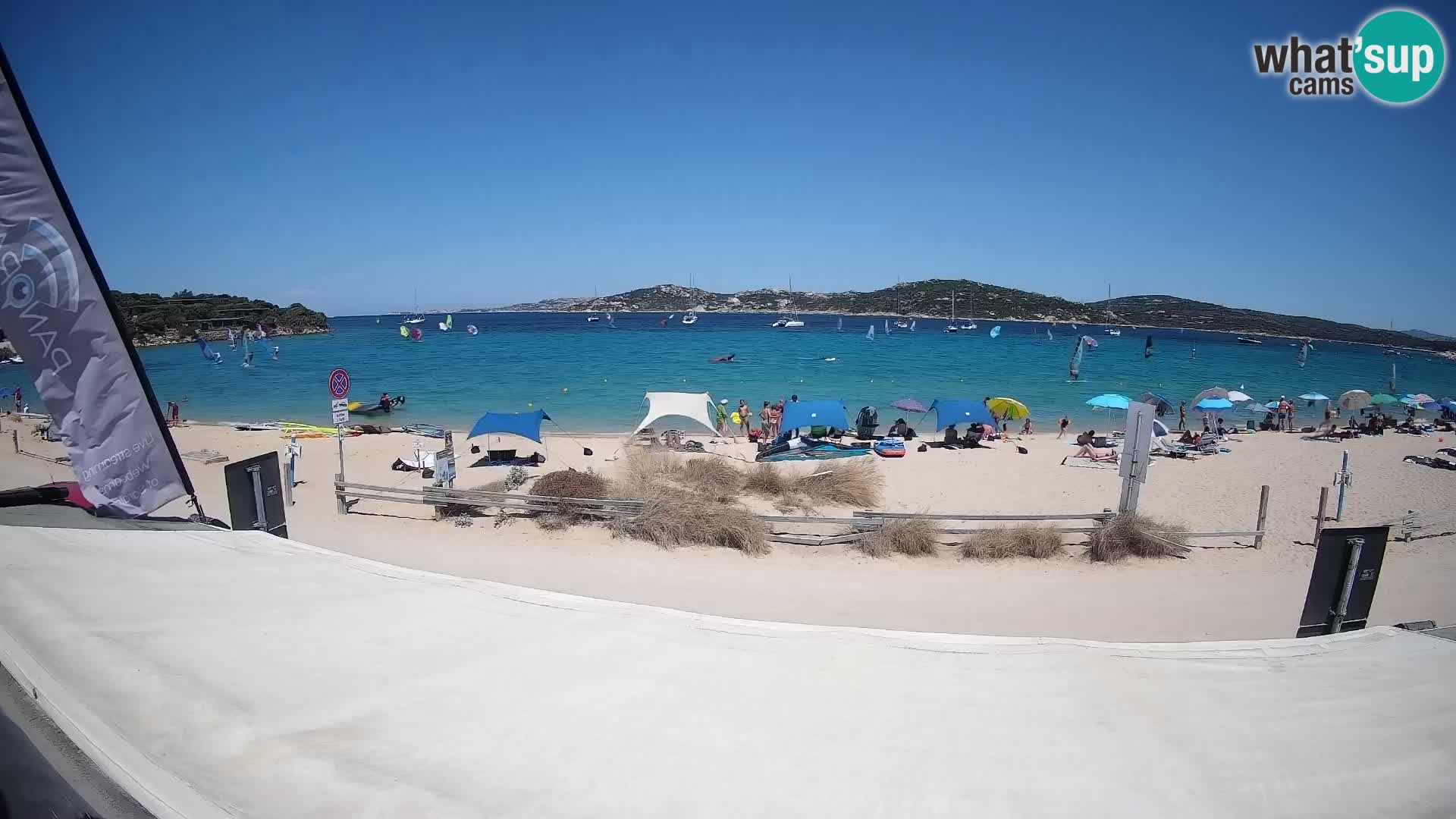 Webcam en direct de planche à voile et de kite surf à Porto Pollo – Sardaigne – Italie