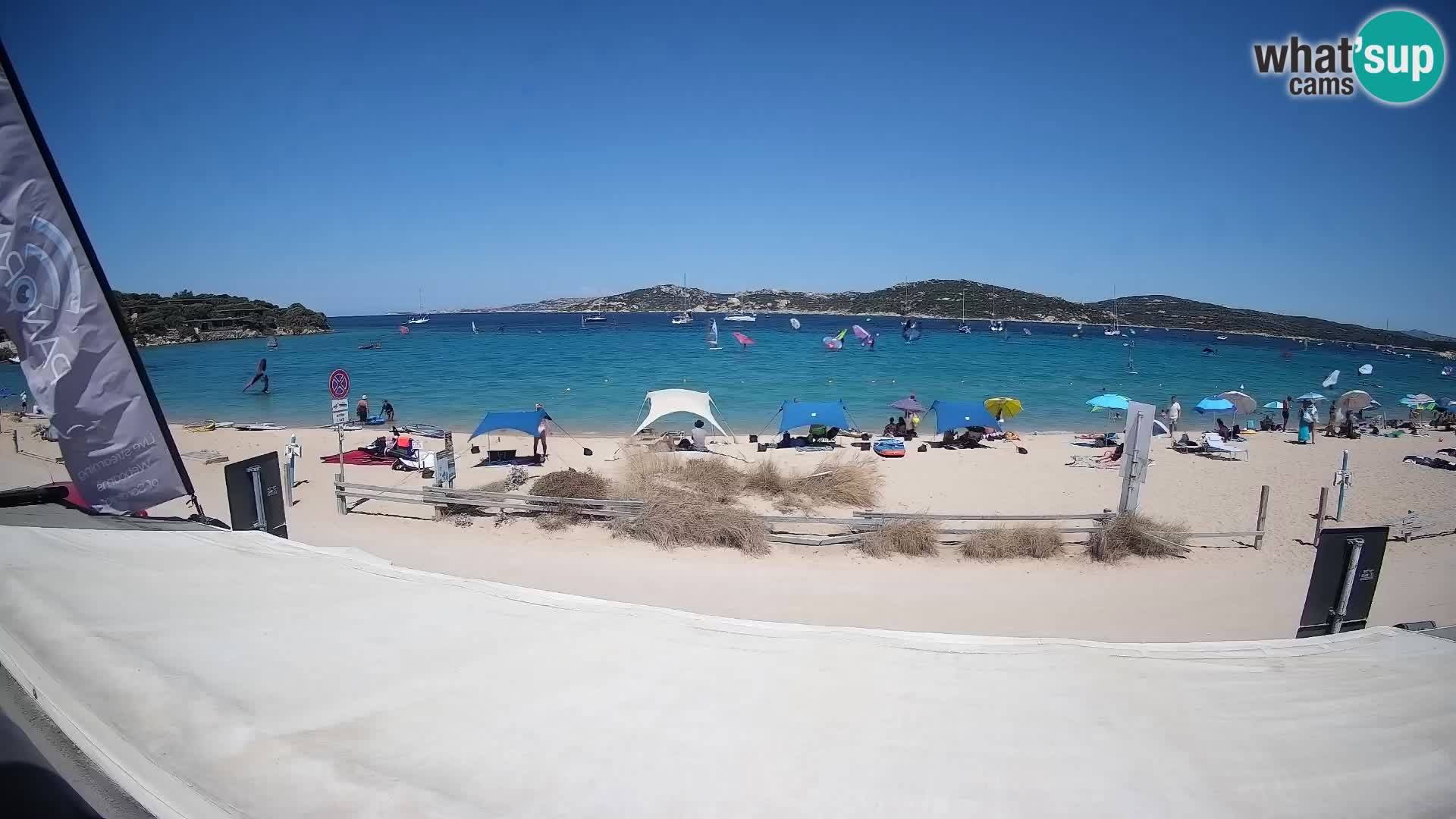 Webcam en direct de planche à voile et de kite surf à Porto Pollo – Sardaigne – Italie