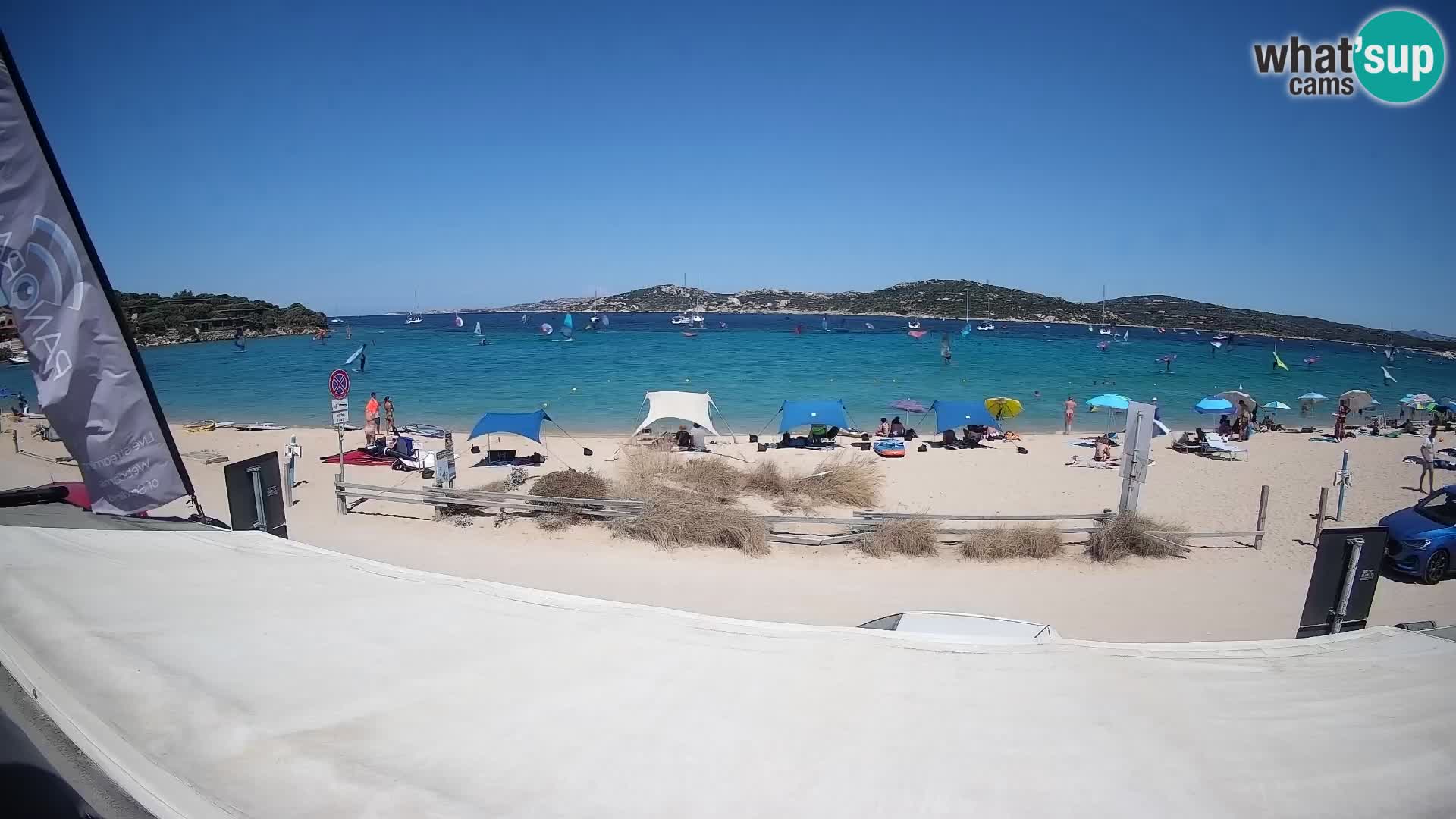 Porto Pollo Windsurfing and Kite surfing live webcam – Sardinia – Italy