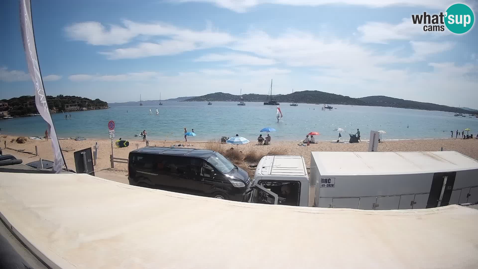 Porto Pollo Windsurfing and Kite surfing live webcam – Sardinia – Italy