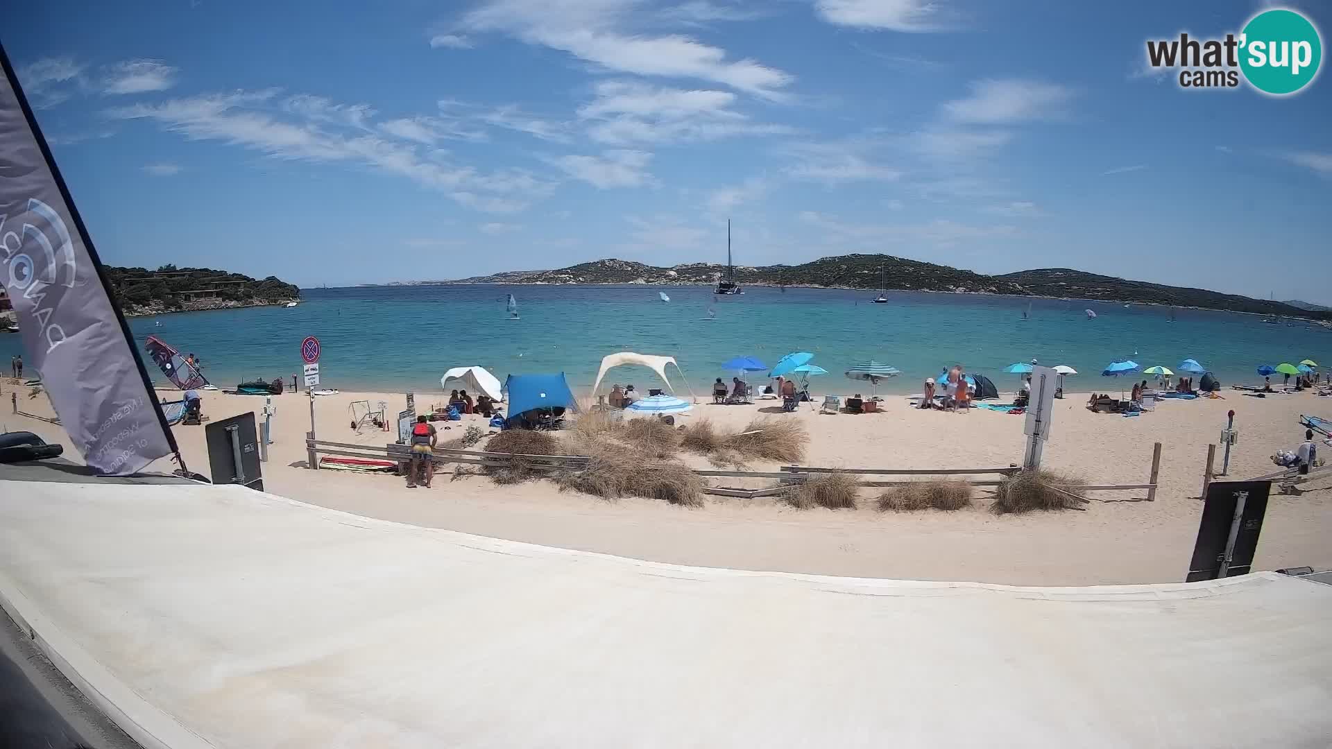 Webcam en direct de planche à voile et de kite surf à Porto Pollo – Sardaigne – Italie